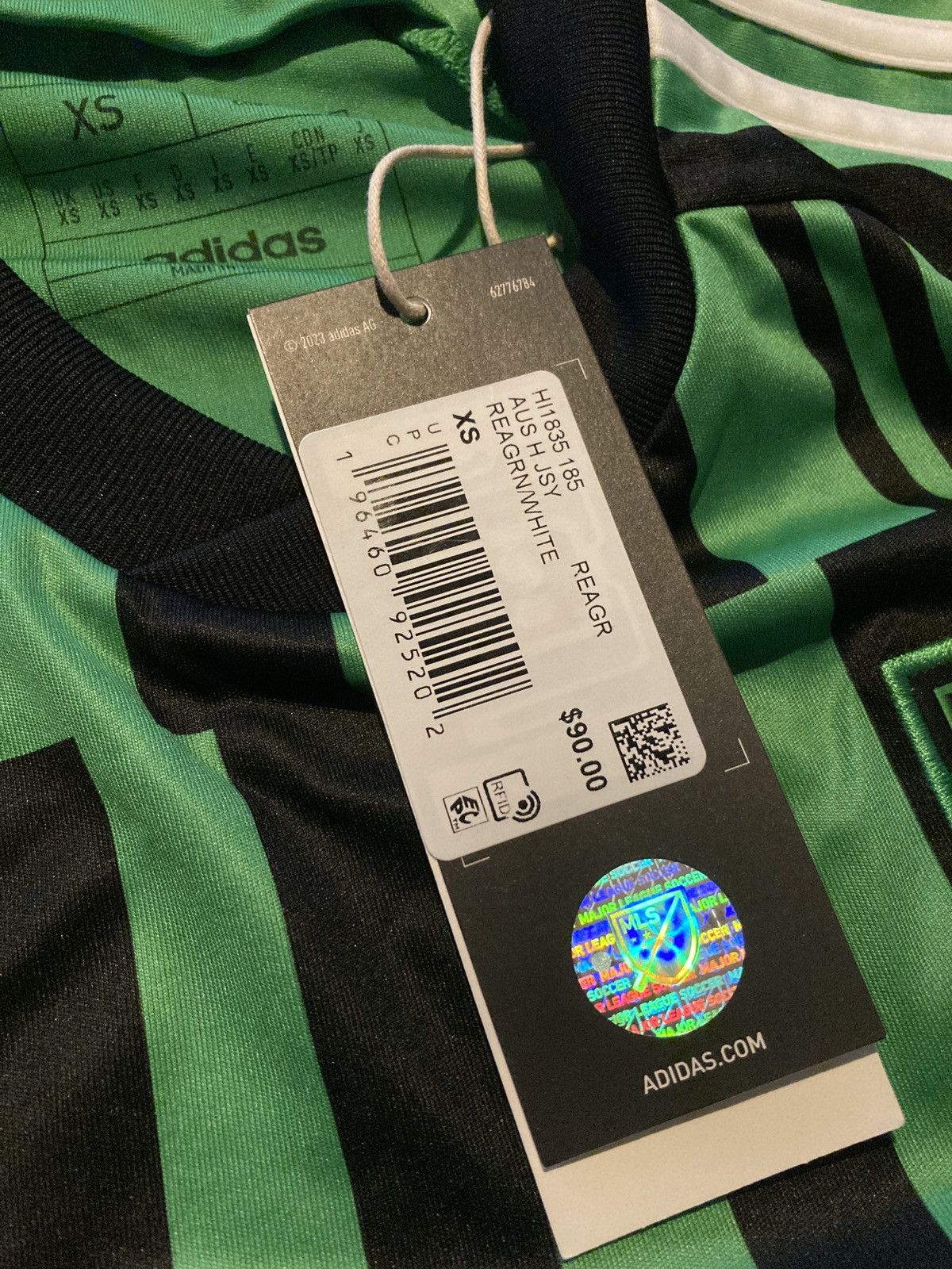 Adidas Adidas MLS Austin FC Yeti Green Black Soccer Jersey Men’s Size US XS / EU 42 / 0 - 10 Thumbnail