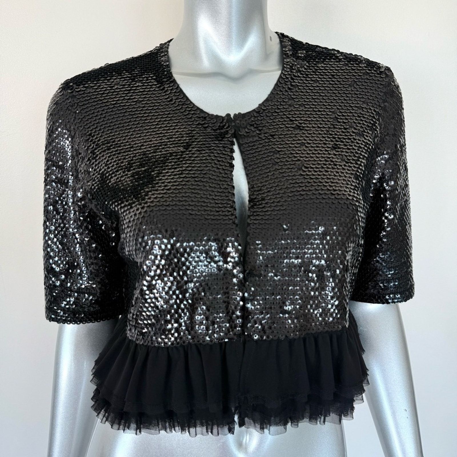 Bcbgmaxazria BCBG Maxazria crop top with sequins size L Size L / US 10 / IT 46 - 2 Thumbnail