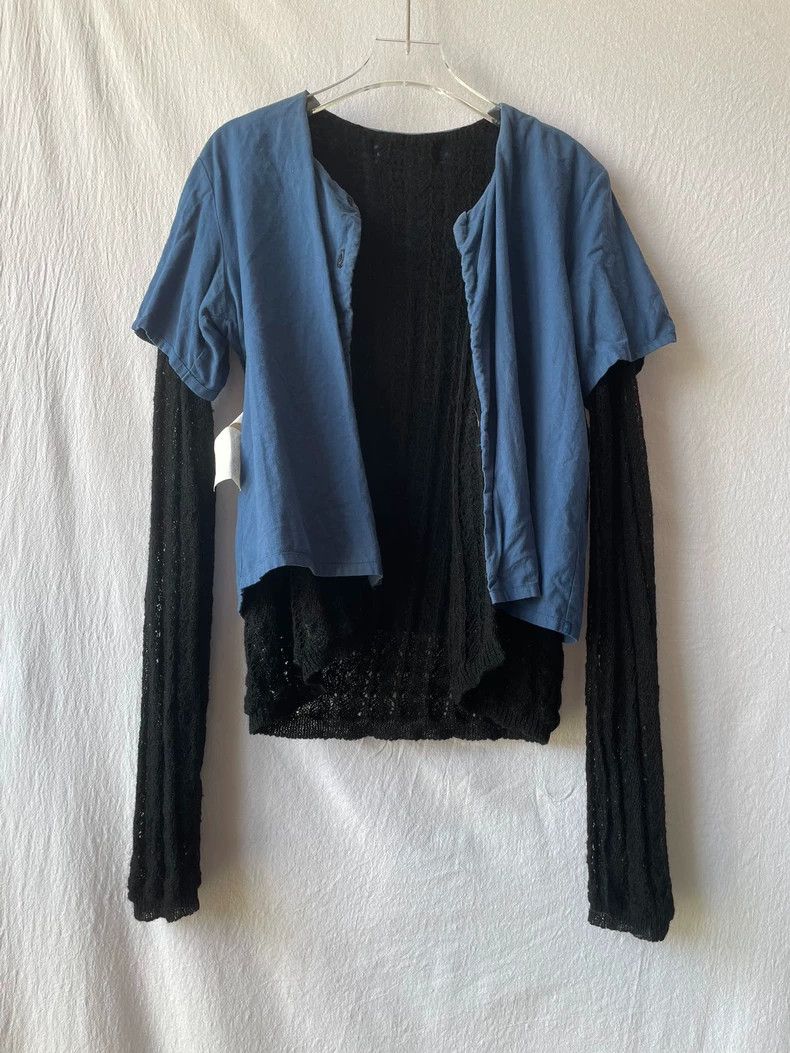 Comme des Garcons Comme Des Garcons size 均码 Black wool long-sleeve top knit Size S / US 4 / IT 40 - 9 Thumbnail