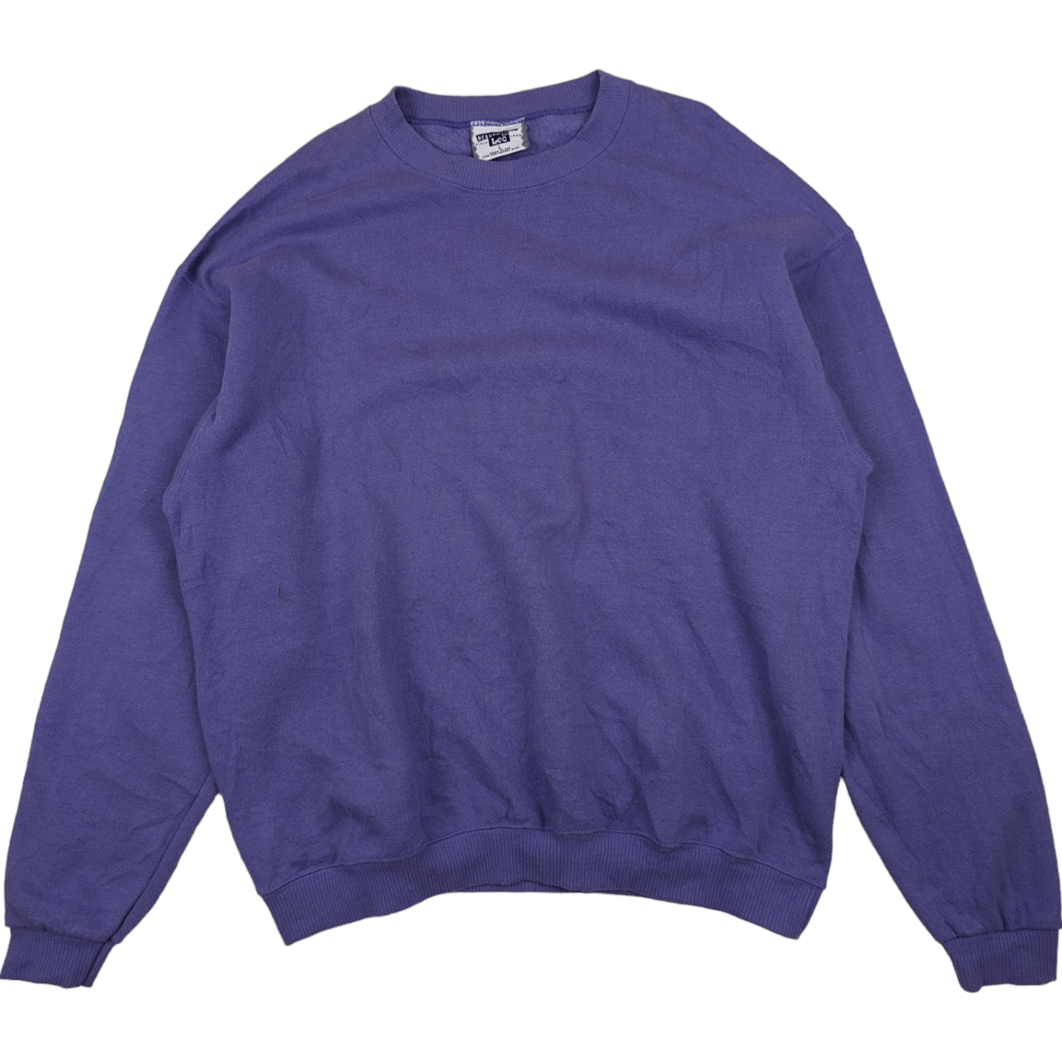 Lee Vintage 90's LEE Plain Blue Jumper Sweatshirt Size US L / EU 52-54 / 3 - 2 Thumbnail