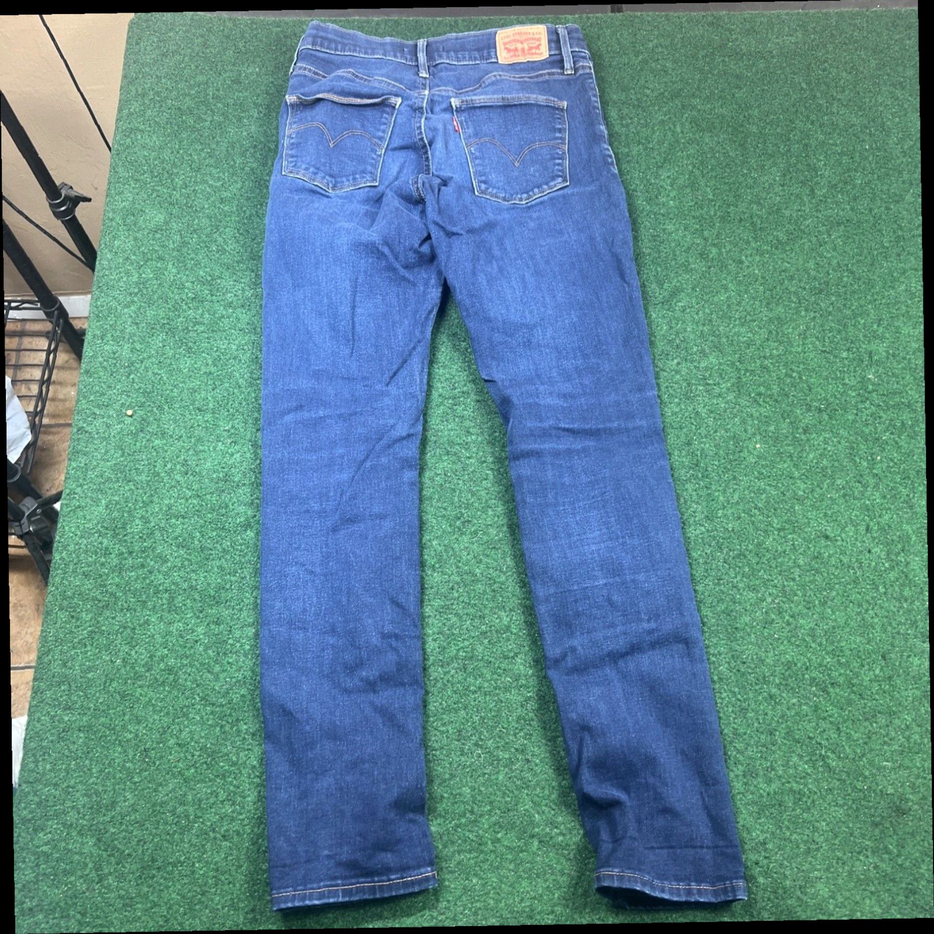 Levi's Levis Mid Rise Skinny Women Sz 29 Measures 28x29 Stretch Denim Blue Jeans Size 29" - 1 Thumbnail