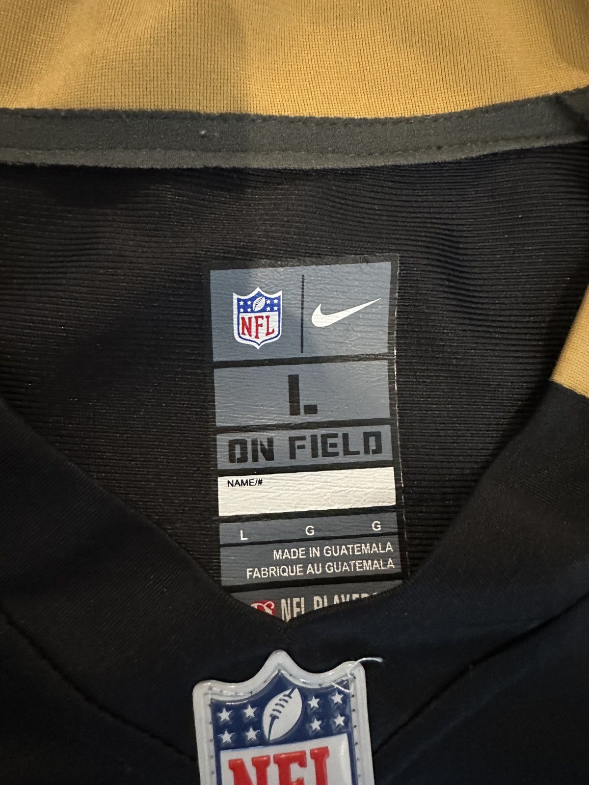 Nike Drew Brees Jersey New Orleans Saints Nike On Field L Black Size US L / EU 52-54 / 3 - 3 Thumbnail