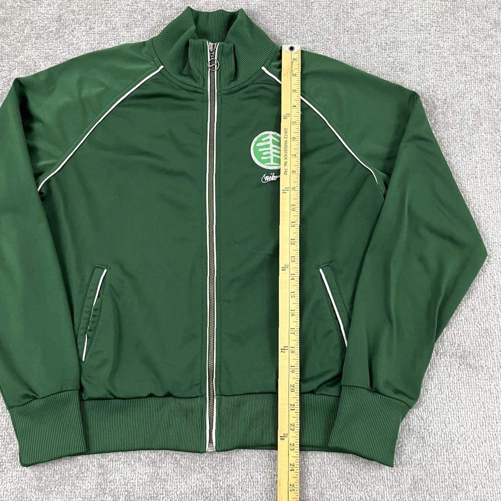 Nike Nike Jacket Womens Large Green Oregon Ducks TOC Full Zip Track Running Size L / US 10 / IT 46 - 5 Thumbnail