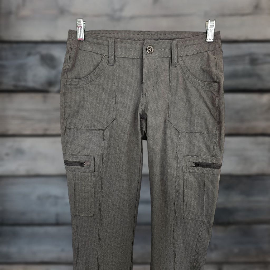 Vintage Kuhl Womens Horizn Skinny Pants Sz 2 Short Gray Cargo Pockets Low Rise Size 26" / US 2 / IT 38 - 1 Thumbnail