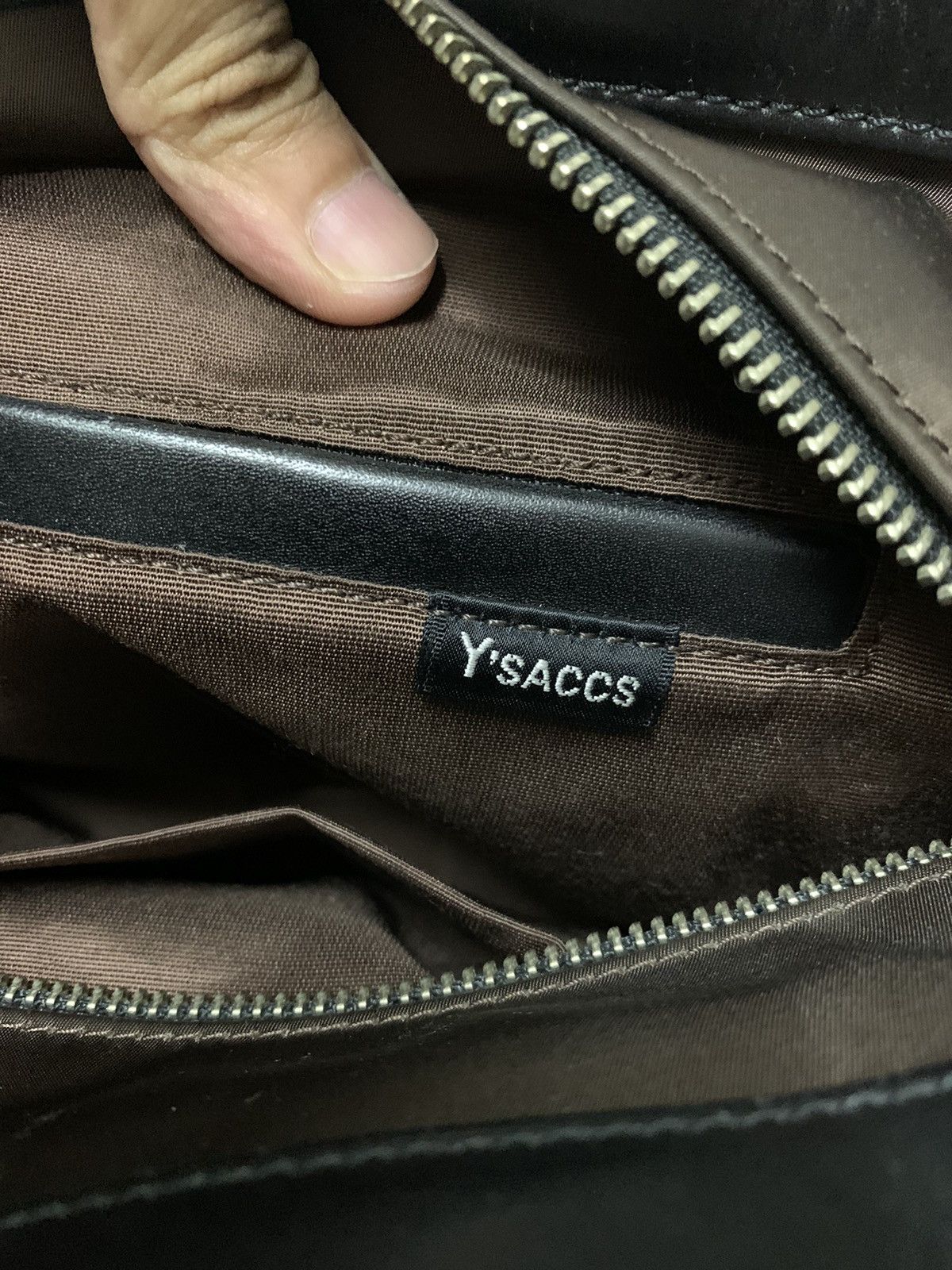 Japanese Brand Vintage Y’saccs Brown Nylon Handbag Size ONE SIZE - 12 Thumbnail