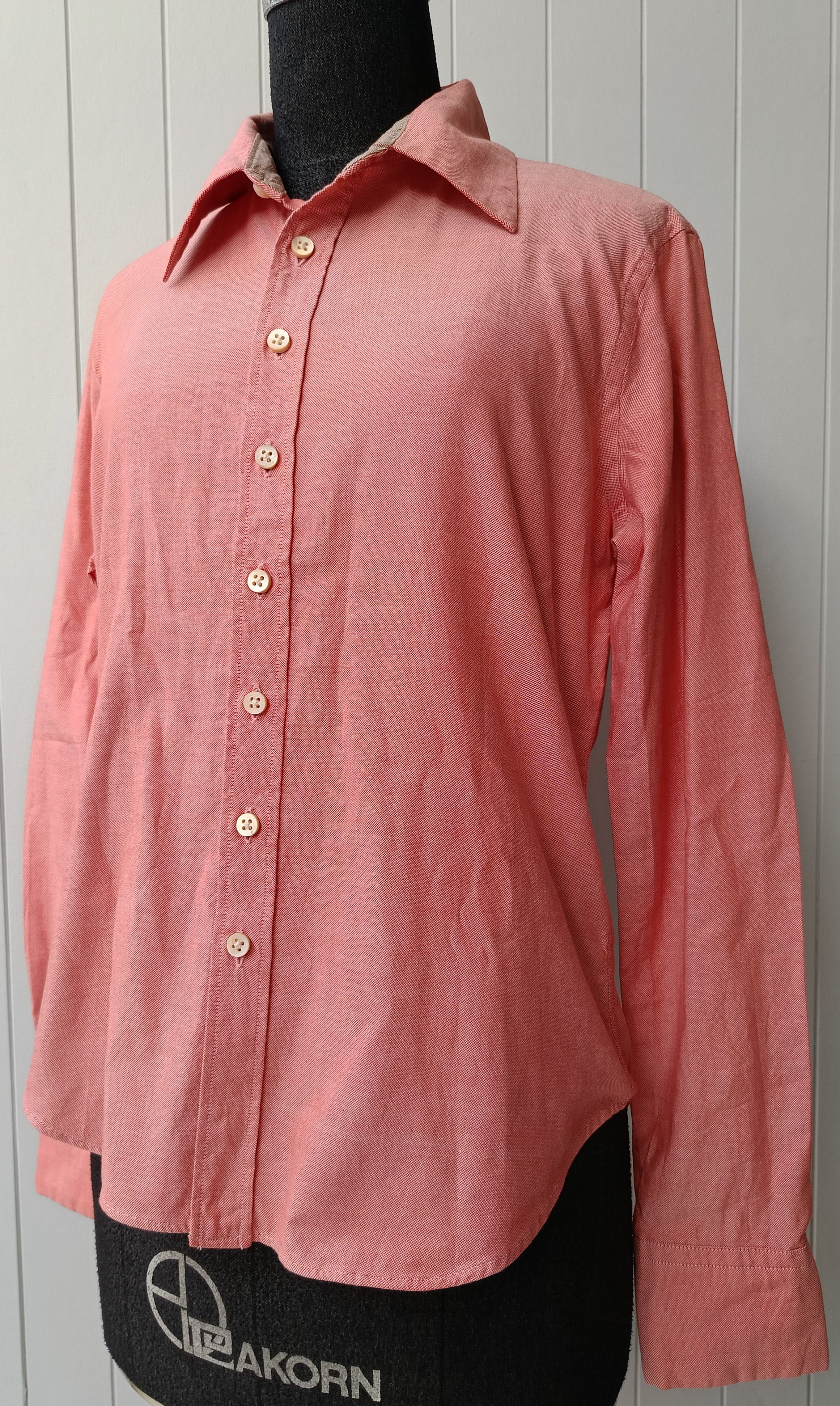 45rpm 45RPM studio by R 3 Japan solid plain red ladies slim shirt Size M / US 6-8 / IT 42-44 - 1 Thumbnail