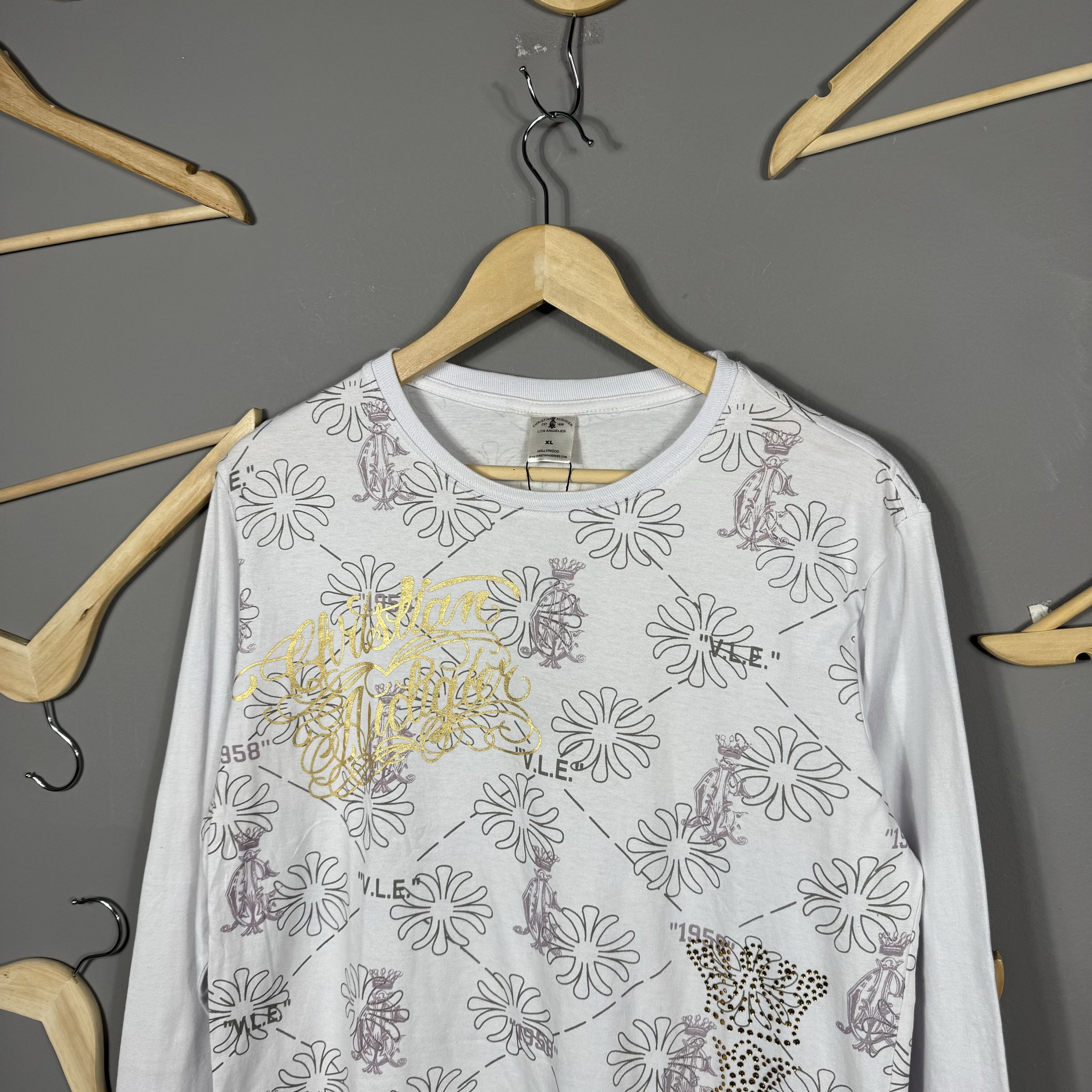Ed Hardy Christian Audigier Ed Hardy Y2K Monogram Long Sleeve T-shirt Size US XL / EU 56 / 4 - 11 Thumbnail