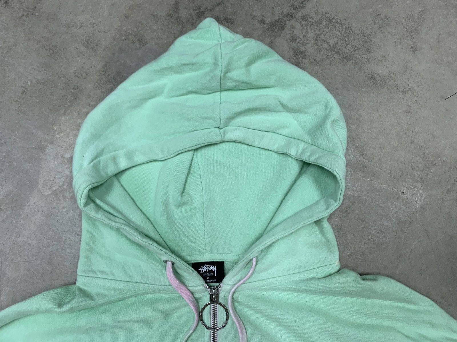 Stussy Stussy Distressed Stock Tie Die Lilac Baggy Hoodie Size US XXL / EU 58 / 5 - 5 Thumbnail