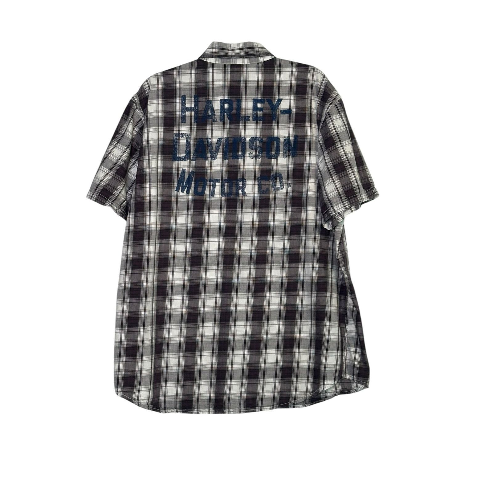 Harley Davidson Harley Davidson plaid short sleeves button shirt size XL Size US XL / EU 56 / 4 - 9 Thumbnail