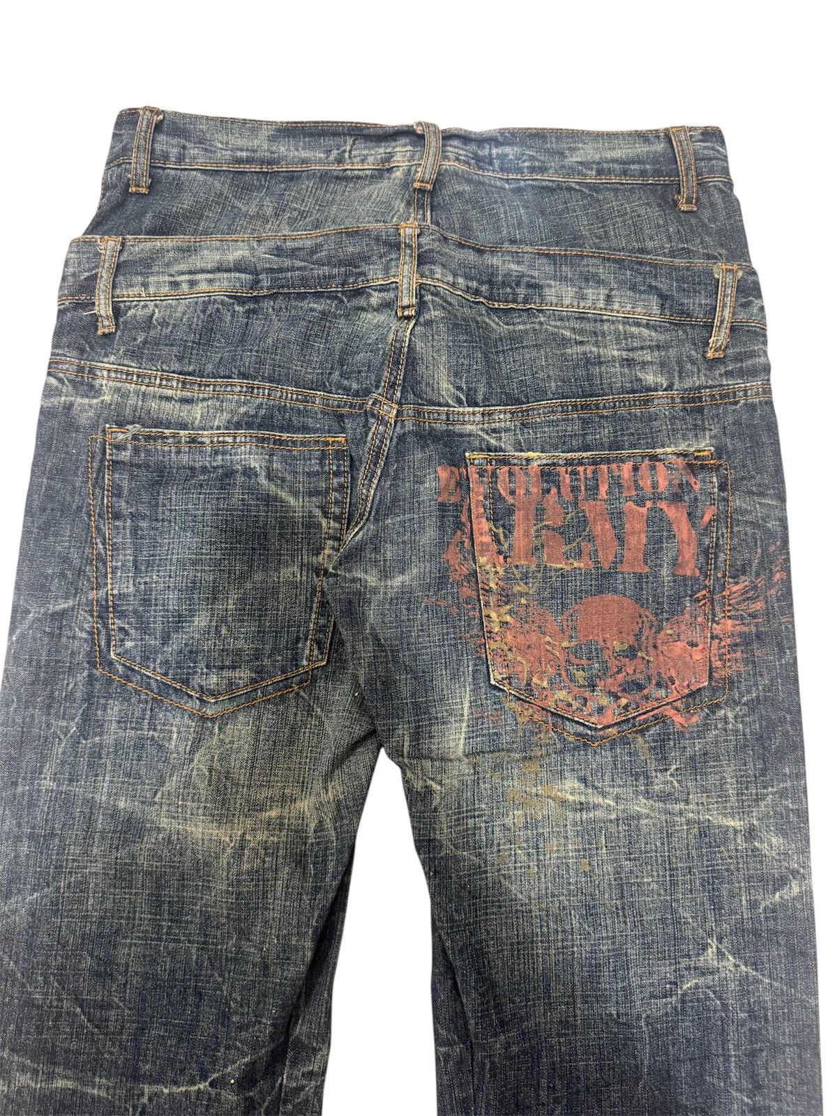 If Six Was Nine × Japanese Brand × Vintage Vintage Punk Ministry Double Waist Jeans Size US 30 / EU 46 - 6 Thumbnail