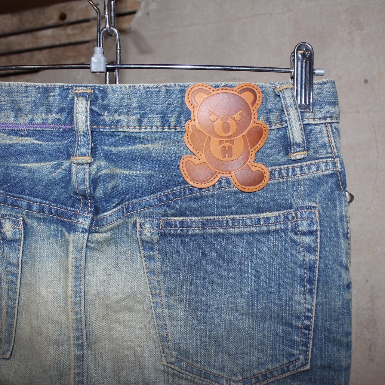 Hysteric Glamour HYSTERIC GLAMOUR 2000s Distressed Denim Studded Mini Skirt Size 30" / US 8 / IT 44 - 5 Thumbnail