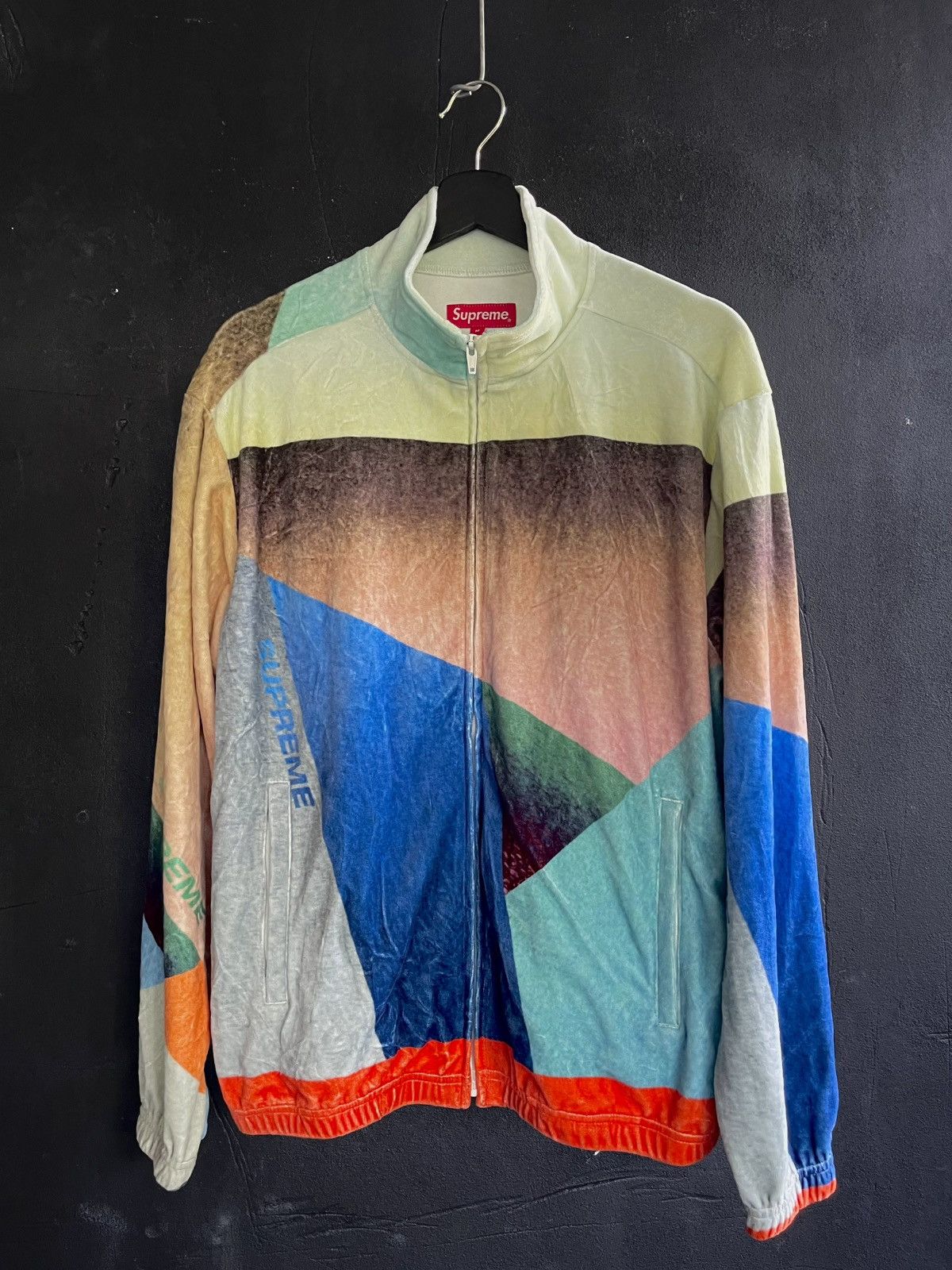 Supreme Supreme Geo Velour Track Jacket Multicolor Size US M / EU 48-50 / 2 - 1 Thumbnail