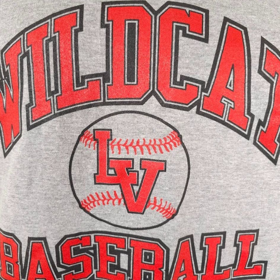 Jerzees VINTAGE Las Vegas Wildcats Baseball T Shirt Mens Size Large Gray 90s Y2K High School Nike Shirt" Size US L / EU 52-54 / 3 - 3 Thumbnail