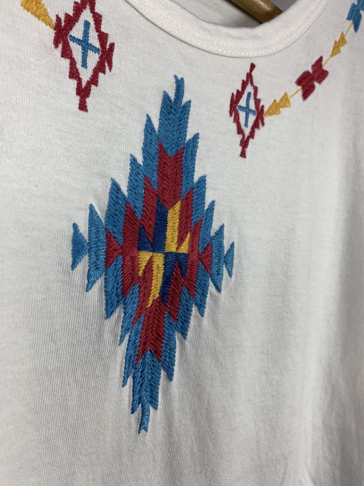Japanese Brand Rare! Titicaca Navajo Embroided Logo Tee Aztec Size US XS / EU 42 / 0 - 4 Thumbnail