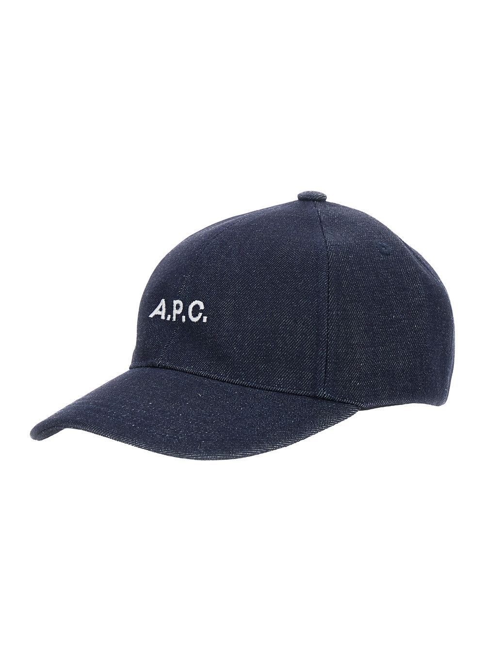 Blue Baseball Cap with Logo Lettering on the Front in Cotton Man