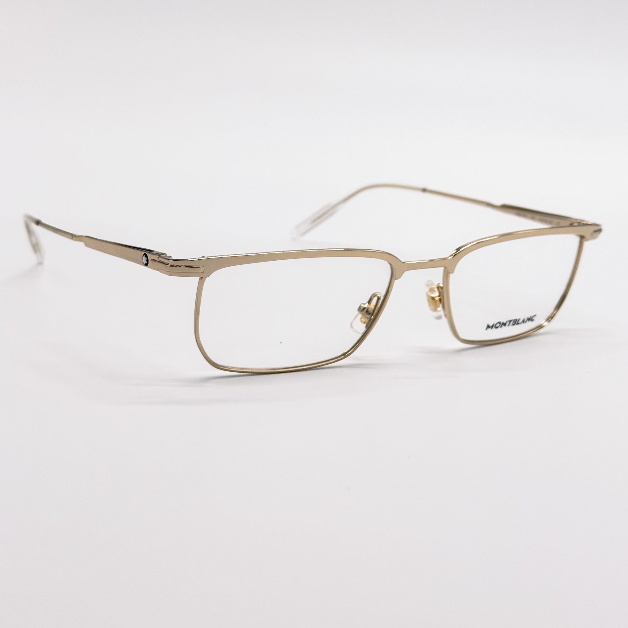 Montblanc NEW MONTBLANC EYEGLASSES MB0219O 002 GOLD MEN EYEWEAR Size ONE SIZE - 4 Thumbnail