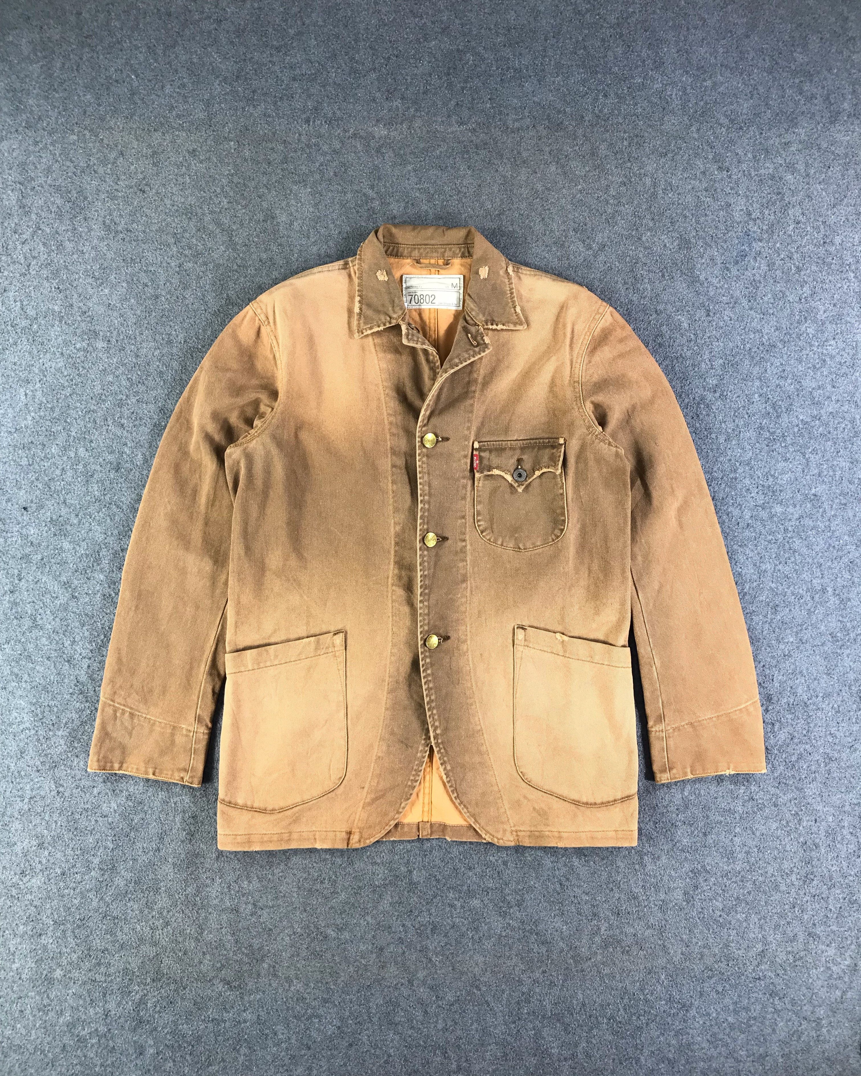 Levi's Vintage Levis Sun Faded Denim Jacket JC278 Size US M / EU 48-50 / 2 - 1 Thumbnail