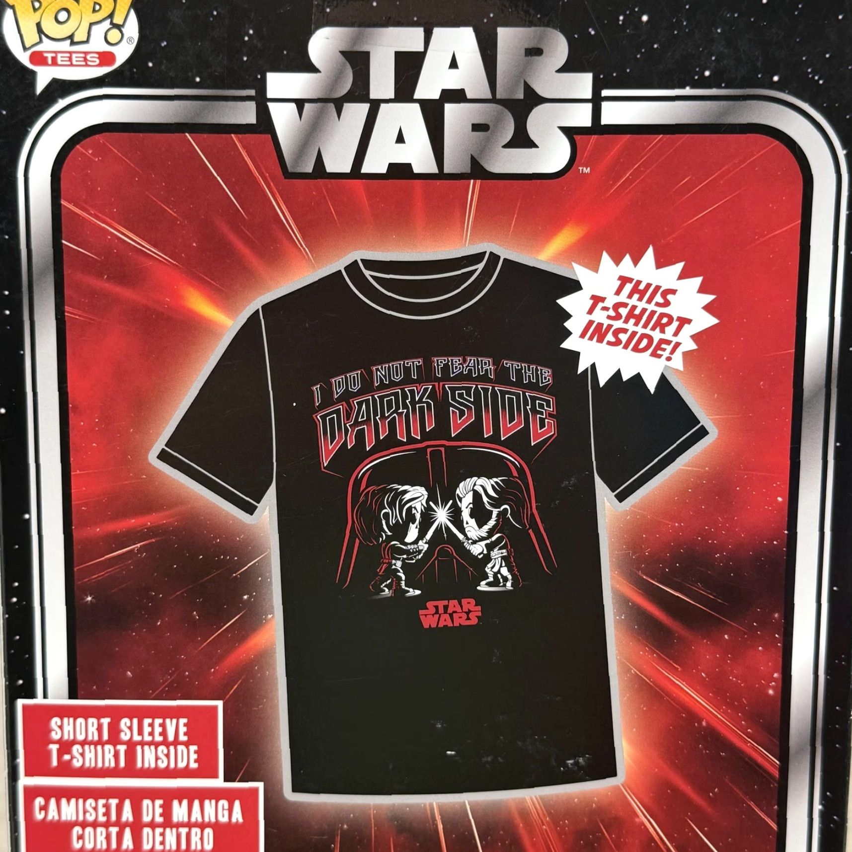 Star Wars Star Wars Shirt Unisex Small Black Graphic Print Tee Anakin Vs Obi Wan Pop Boxed Size US S / EU 44-46 / 1 - 6 Thumbnail