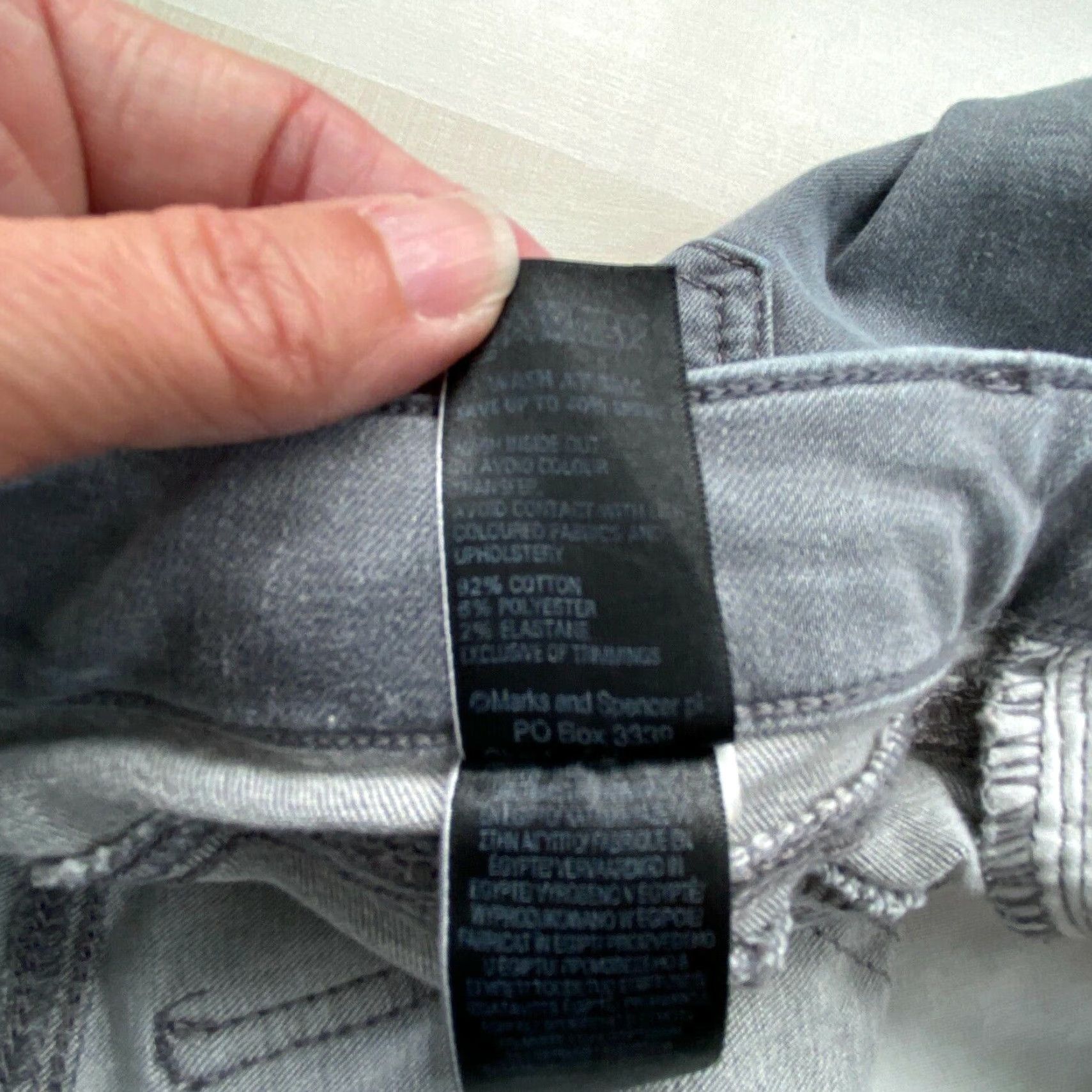 Vintage Per Una Womens Skinny Jeans Jeggings 6 US Gray Denim Stretch Jeggings Denim Jeans Gray 27x27 27 in Gray Mens? Size 28" / US 6 / IT 42 - 6 Thumbnail