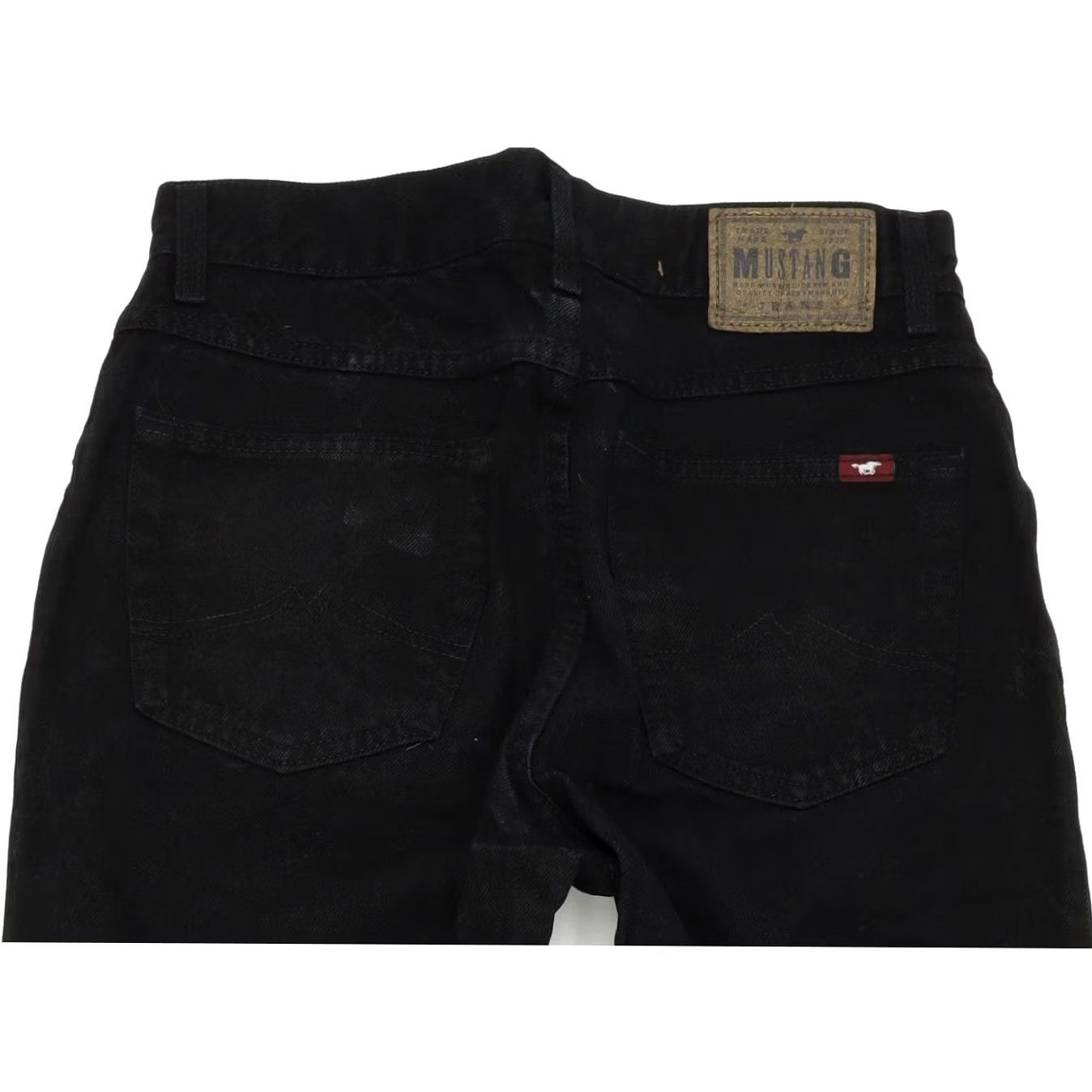 VINTAGE Mustang Men Black Jeans Straight Regular W30 L32 (59848)
