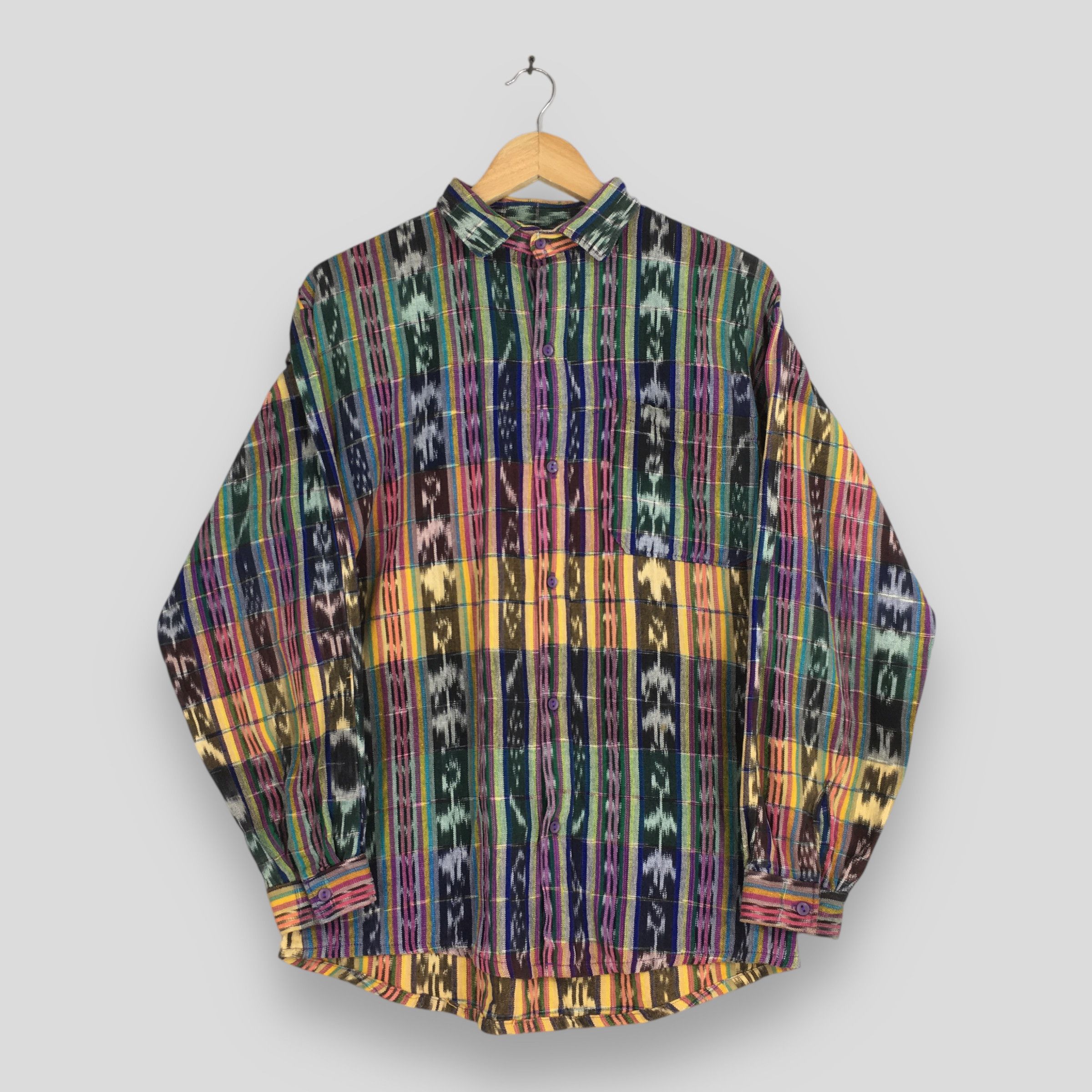 Vintage Vintage Lacusa Abstract Tribal Aztec Pattern Shirt Medium Size US M / EU 48-50 / 2 - 1 Thumbnail