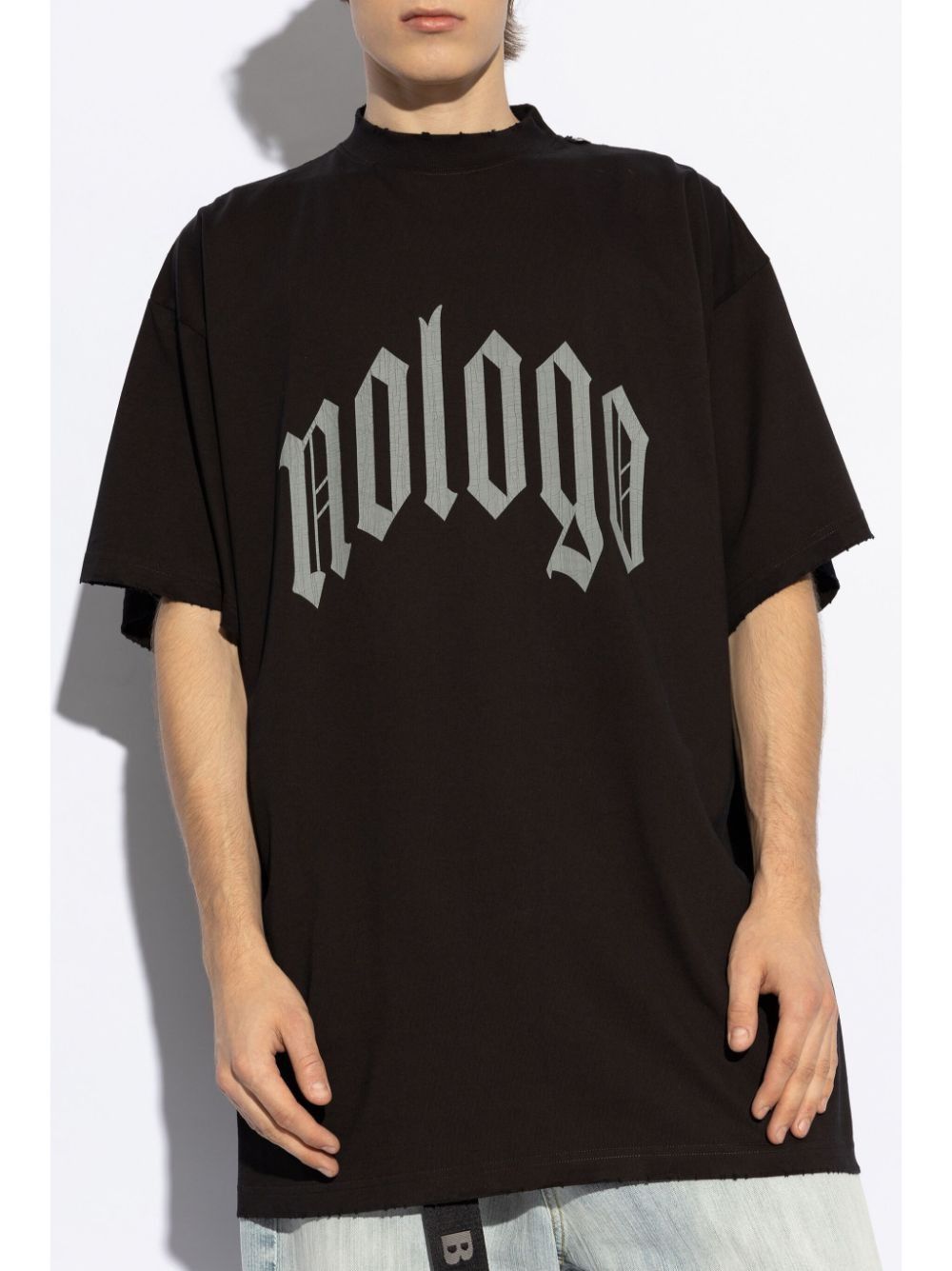 Balenciaga o1s1rm1125 Dup / Nologo T-Shirt Oversized in Black Size US S / EU 44-46 / 1 - 3 Thumbnail
