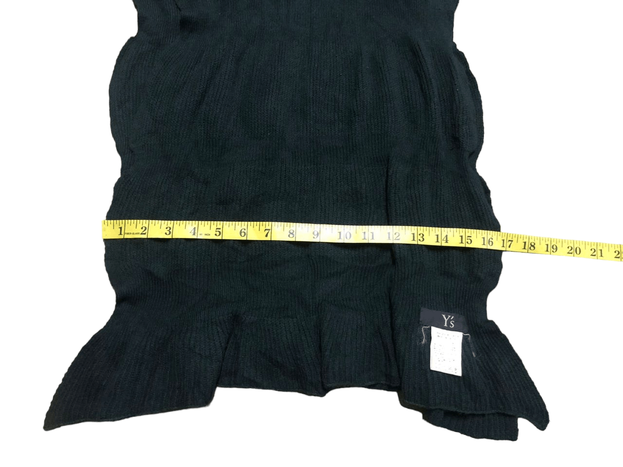 Yohji Yamamoto Y's Yohji Yamamoto Wool Knit Scarf Muffler Neckwear Size ONE SIZE - 10 Thumbnail