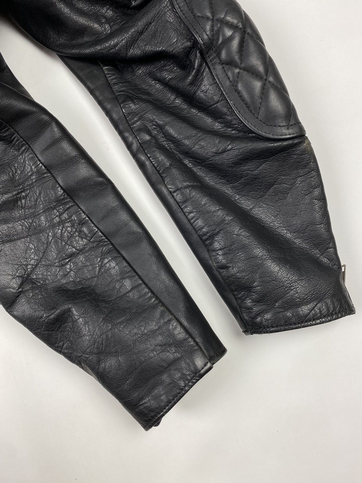 Vintage 1970s Vintage Distressed Kawasaki Heavy Leather Biker Jacket Size US M / EU 48-50 / 2 - 20 Thumbnail