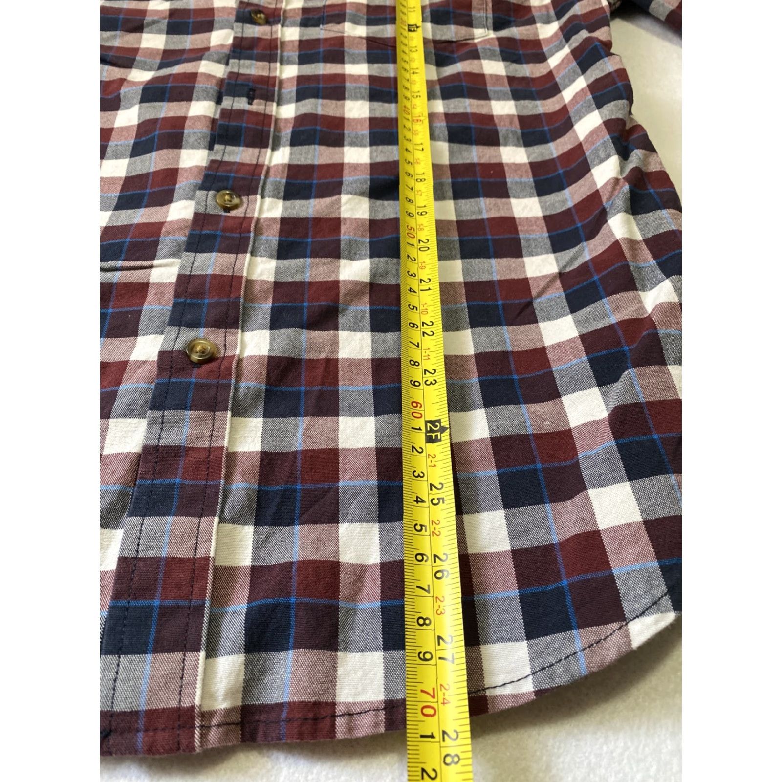 Old Navy Old Navy Shirt Mens M Red Blue Check Long Sleeve Button-Down Collar Casual Formal Workwear 100% Cotton Multicolor Plaid/Navy Red Size US M / EU 48-50 / 2 - 6 Thumbnail
