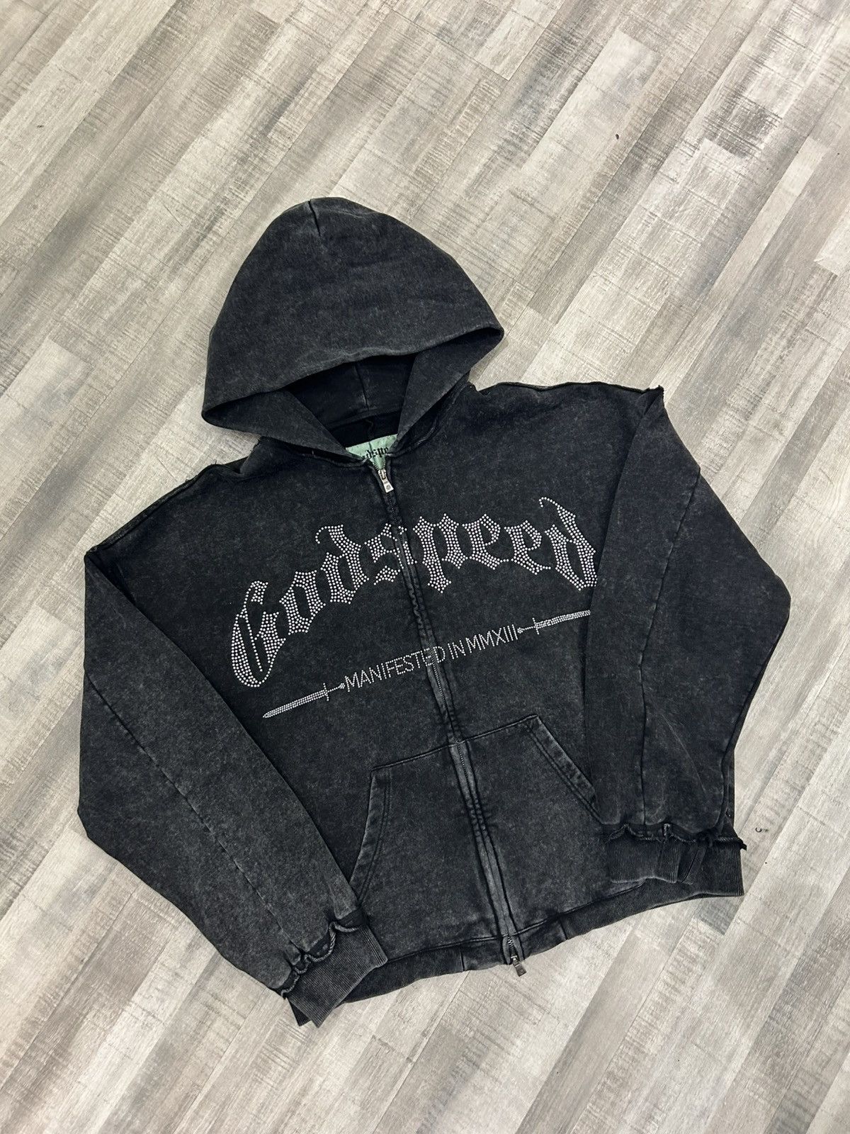 Godspeed Studded OG Logo Zip Up Hoodie