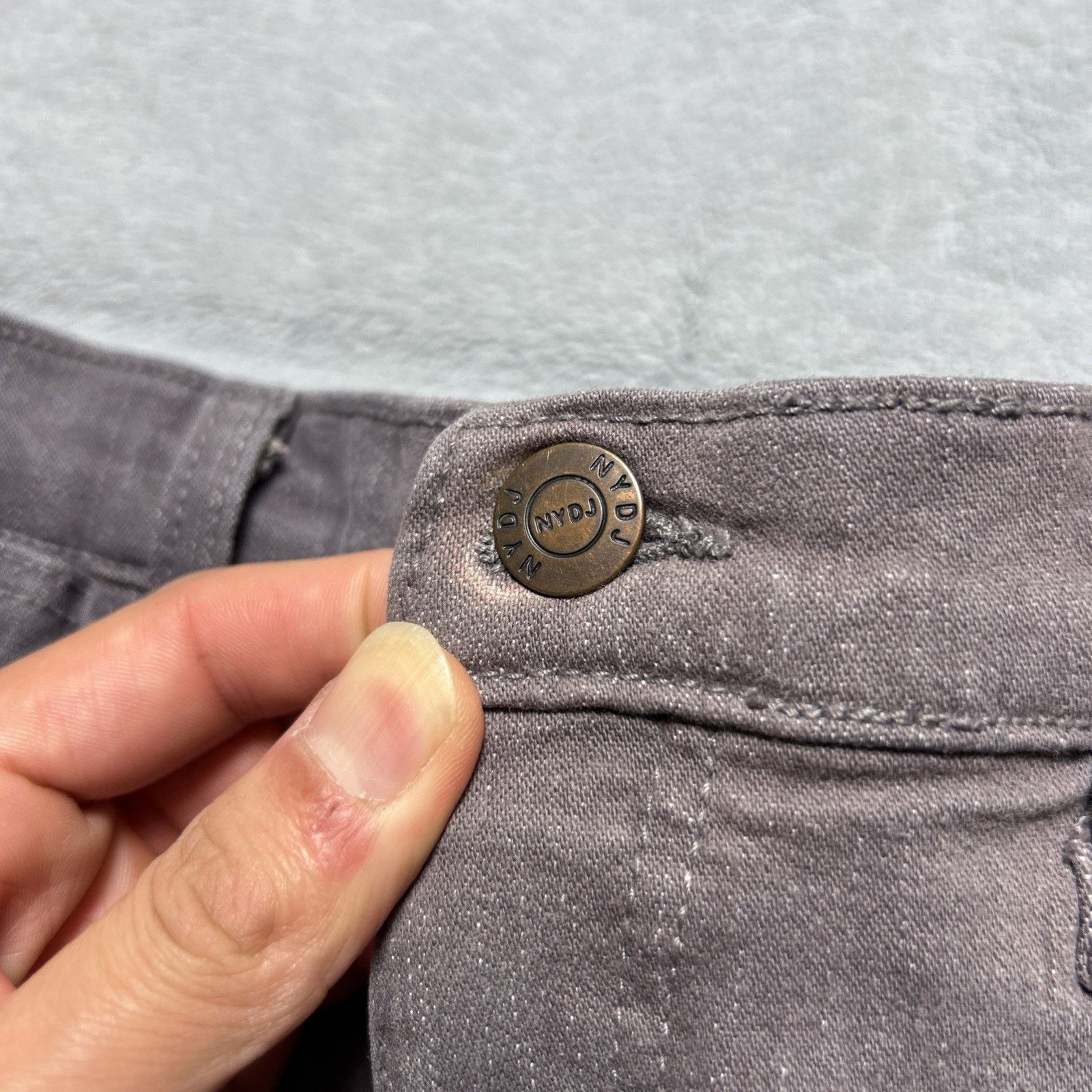 NYDJ Beyond Baggy Dojo Jeans Women 8 29x32 Flare Wide NYDJ USA Size 30" / US 8 / IT 44 - 9 Thumbnail
