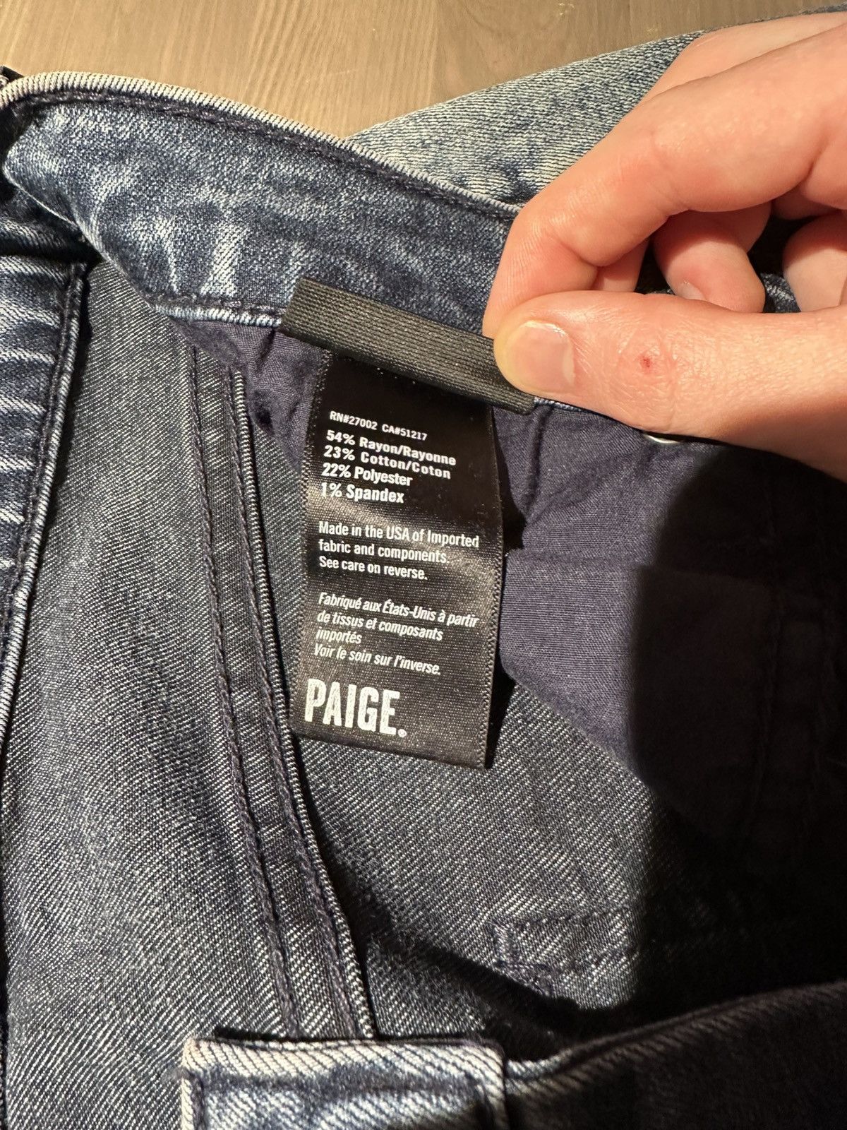 Paige Paige Lennox Jeans Blue Acid Wash Size US 29 - 5 Thumbnail