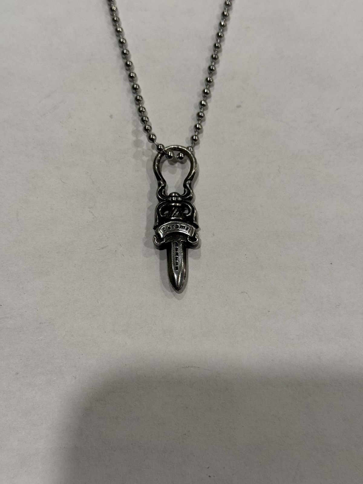 Chrome Hearts Vintage 1989 large Dagger Pendant w chain | Grailed