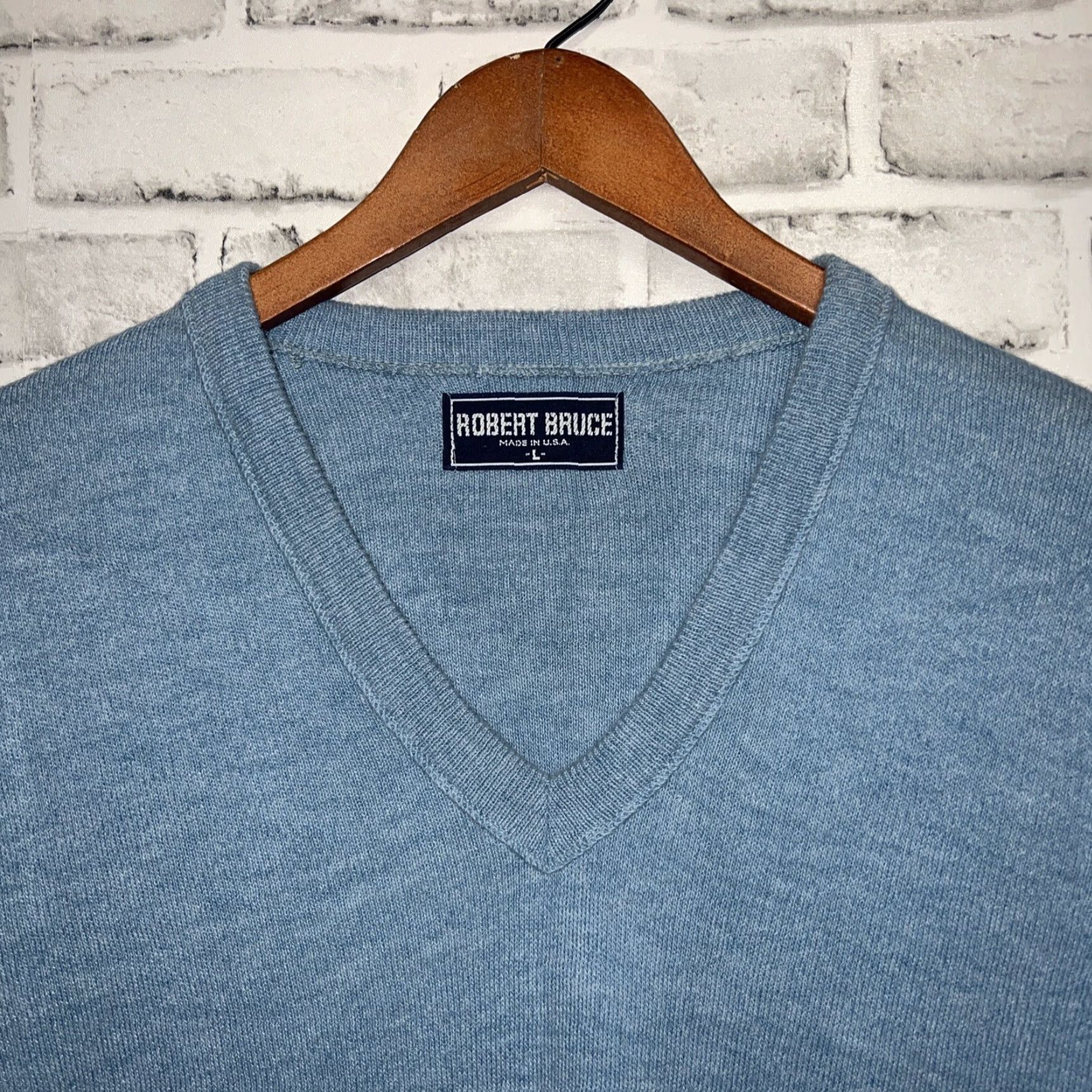 Vintage VINTAGE Robert Bruce Blue Sweater Vest Mens L USA Theme Vest Size US L / EU 52-54 / 3 - 2 Thumbnail