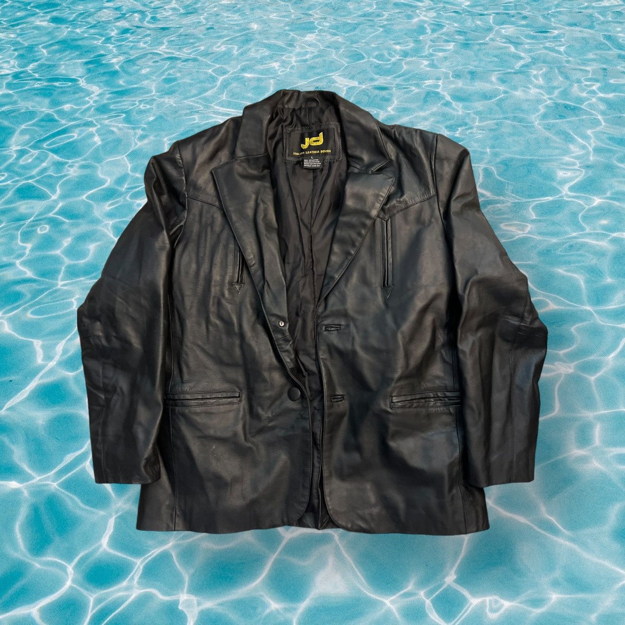 Italian Designers × Leather Jacket × Vintage Sick rare 100% leather ...
