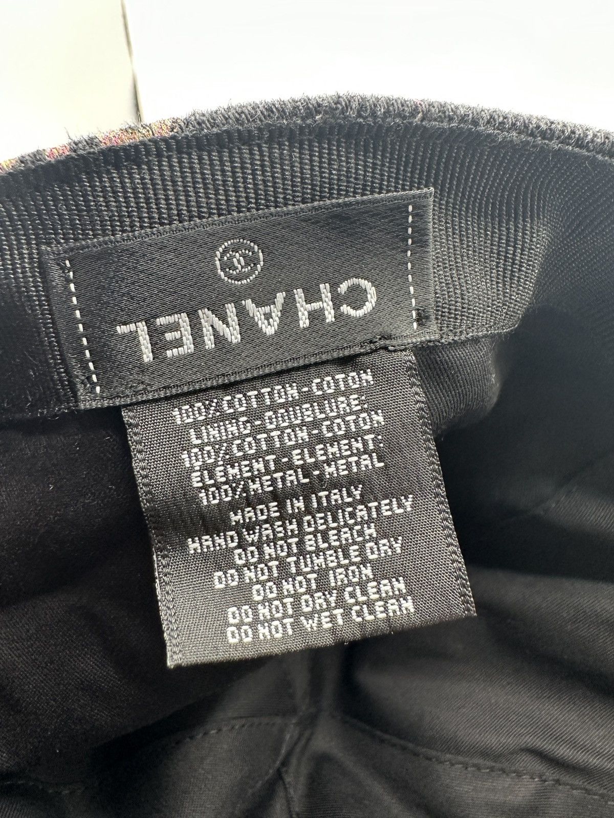 Chanel Chanel Hat Black Denim Size ONE SIZE - 5 Thumbnail