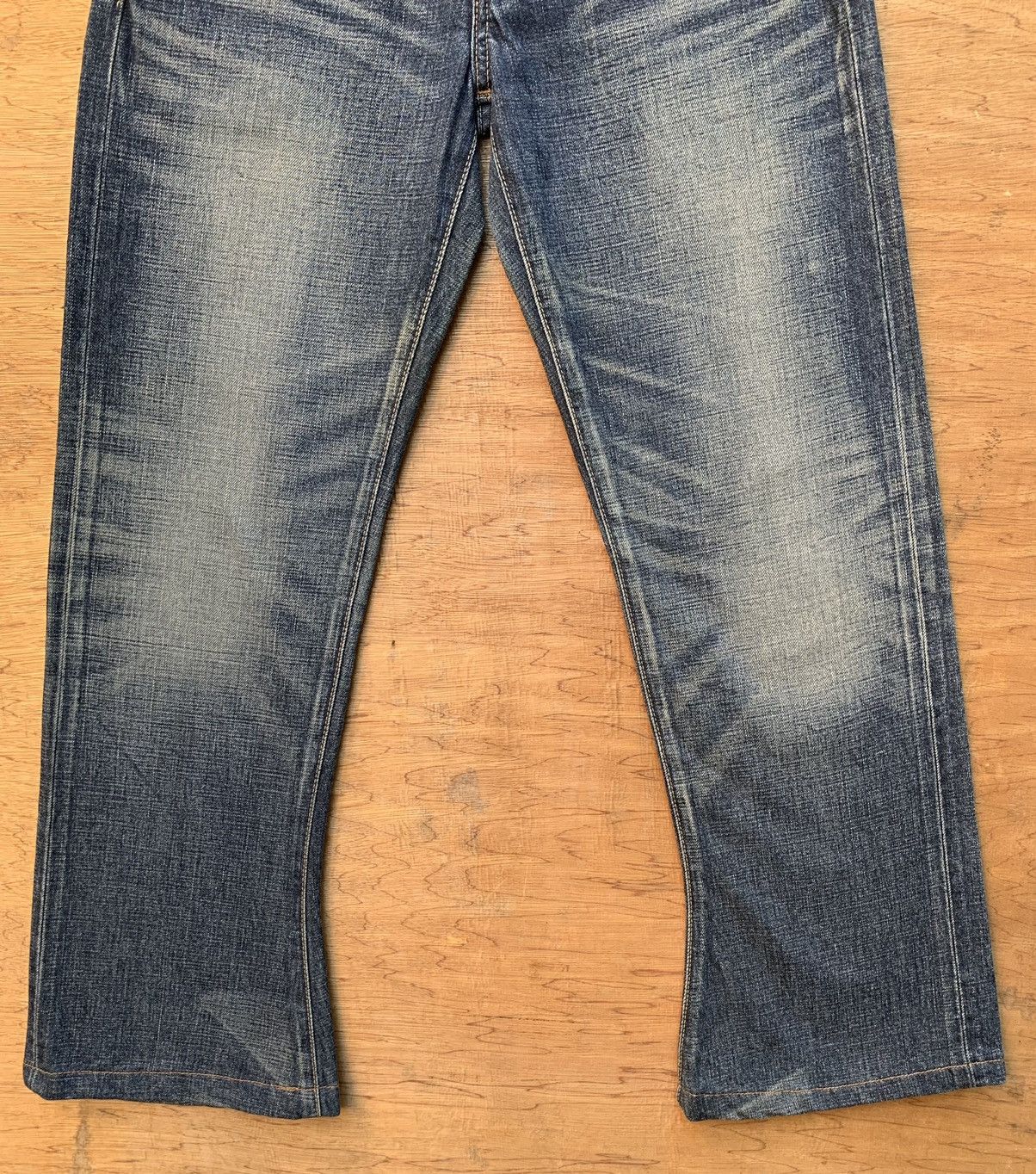 Levi's 🔥🔥 Levis Selvedge Blue Line Curve Bootcut Denim Jeans Size US 28 / EU 44 - 8 Thumbnail