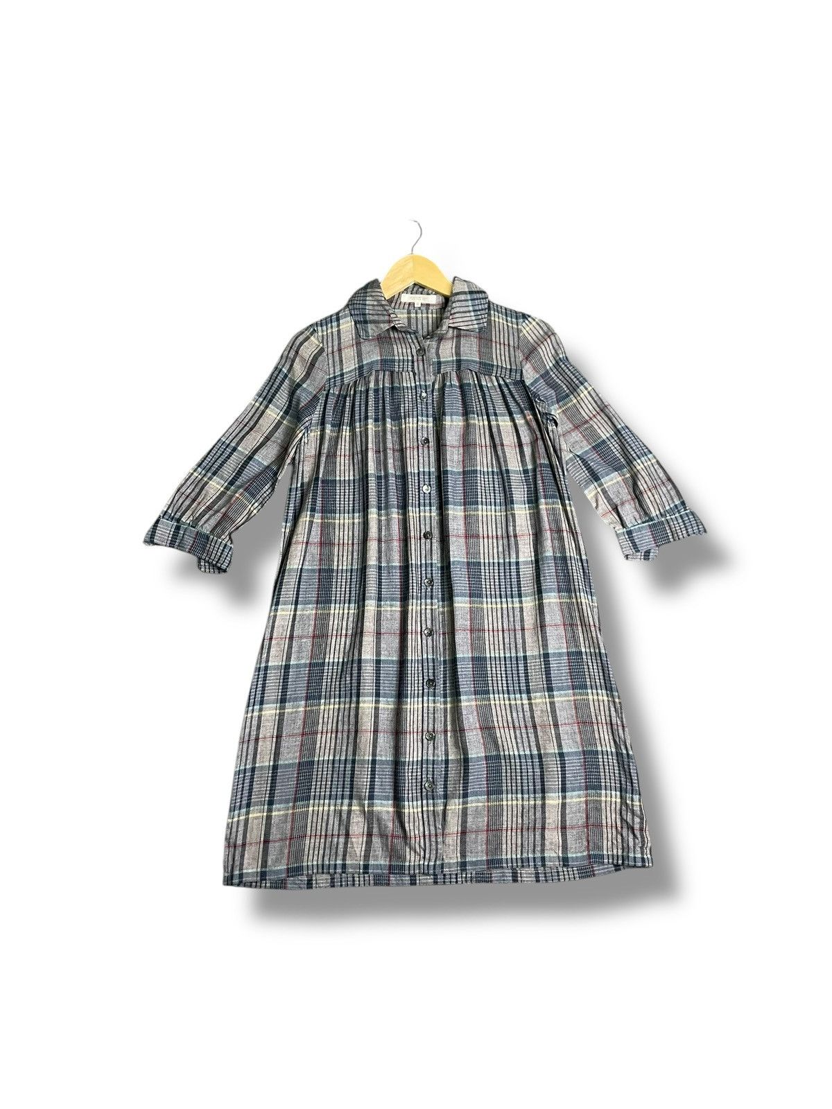 Japanese Brand × Mackintosh Mackintosh x Philosophy Rayon Collared Checked (30) Size S / US 4 / IT 40 - 1 Thumbnail
