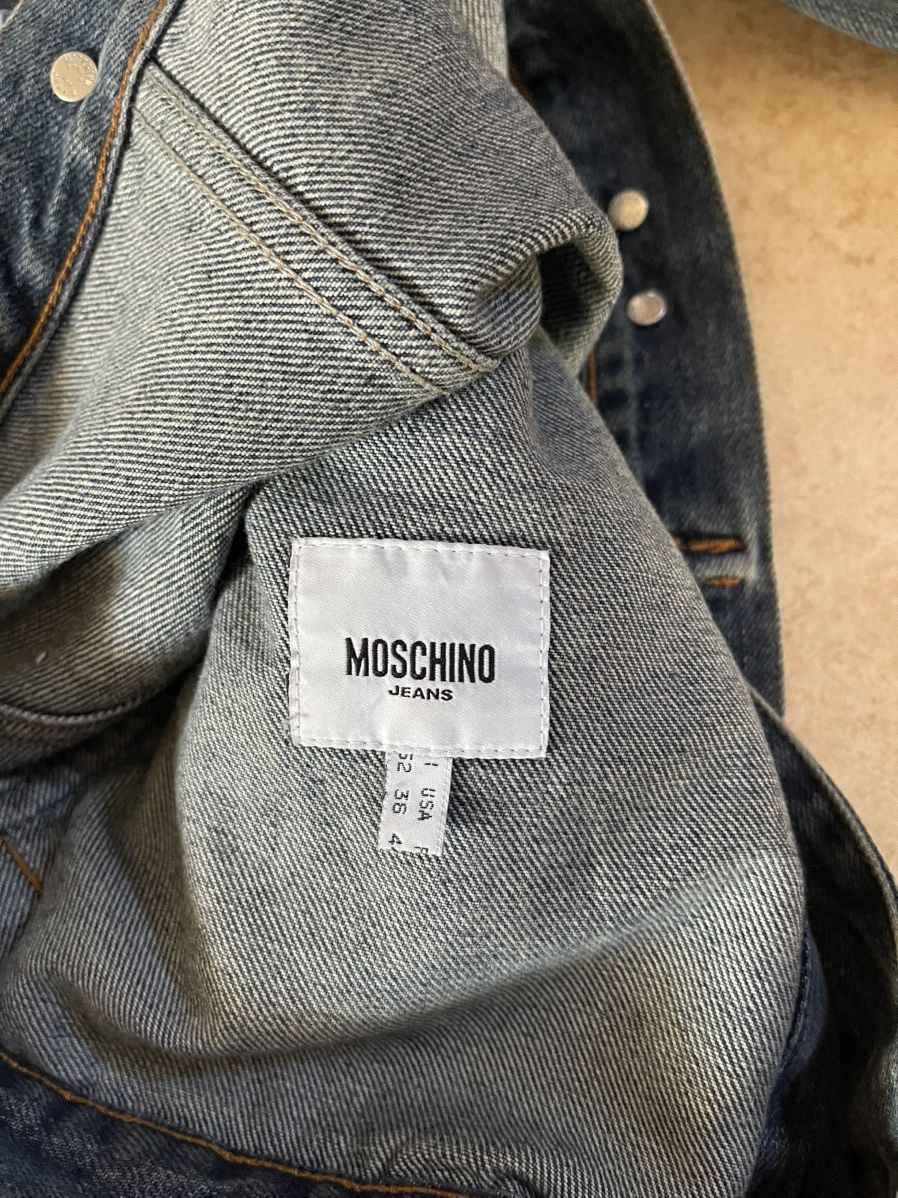 Designer × Moschino Vintage Moschino Jeans Denim Jakcet With Patches Size US M / EU 48-50 / 2 - 6 Thumbnail