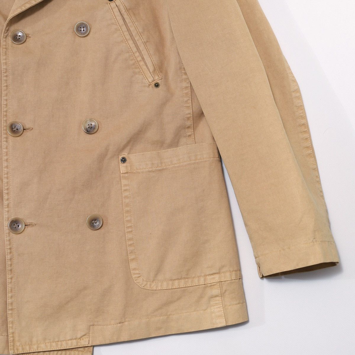 Dolce & Gabbana Dolce Gabbana Denim Double Breasted Coat Jacket Safari Size US XXL / EU 58 / 5 - 11 Thumbnail