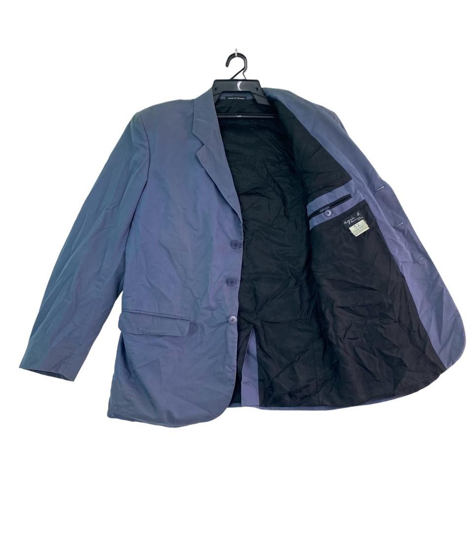 Vintage × agnes b. Vtg 90s Agnes B Homme blazer jacket button up Size US L / EU 52-54 / 3 - 1 Thumbnail