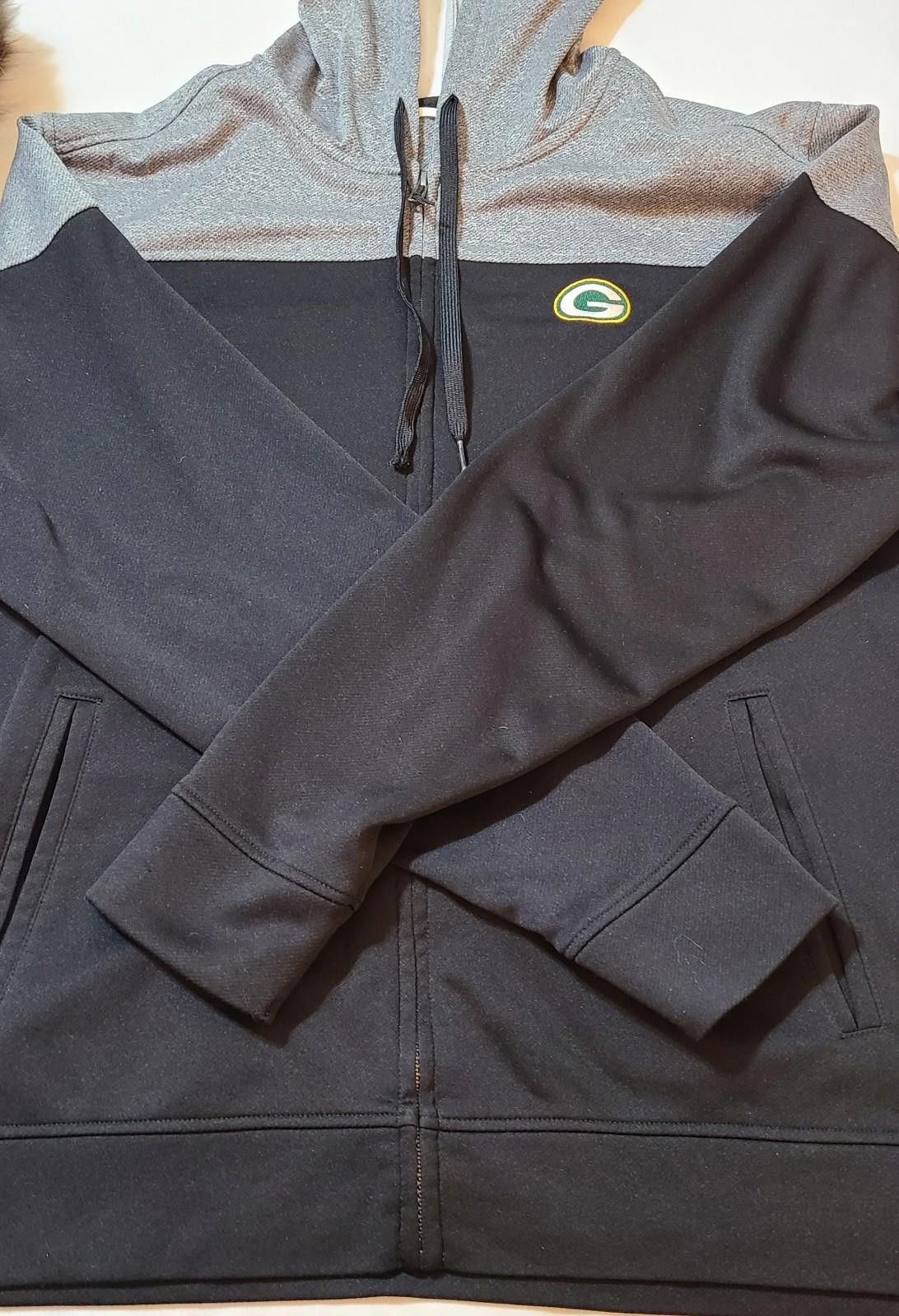 Cutter & Buck Cutter & Buck Green Bay Packers LS Hoodie Size XL Pop Fly Size ONE SIZE - 3 Thumbnail