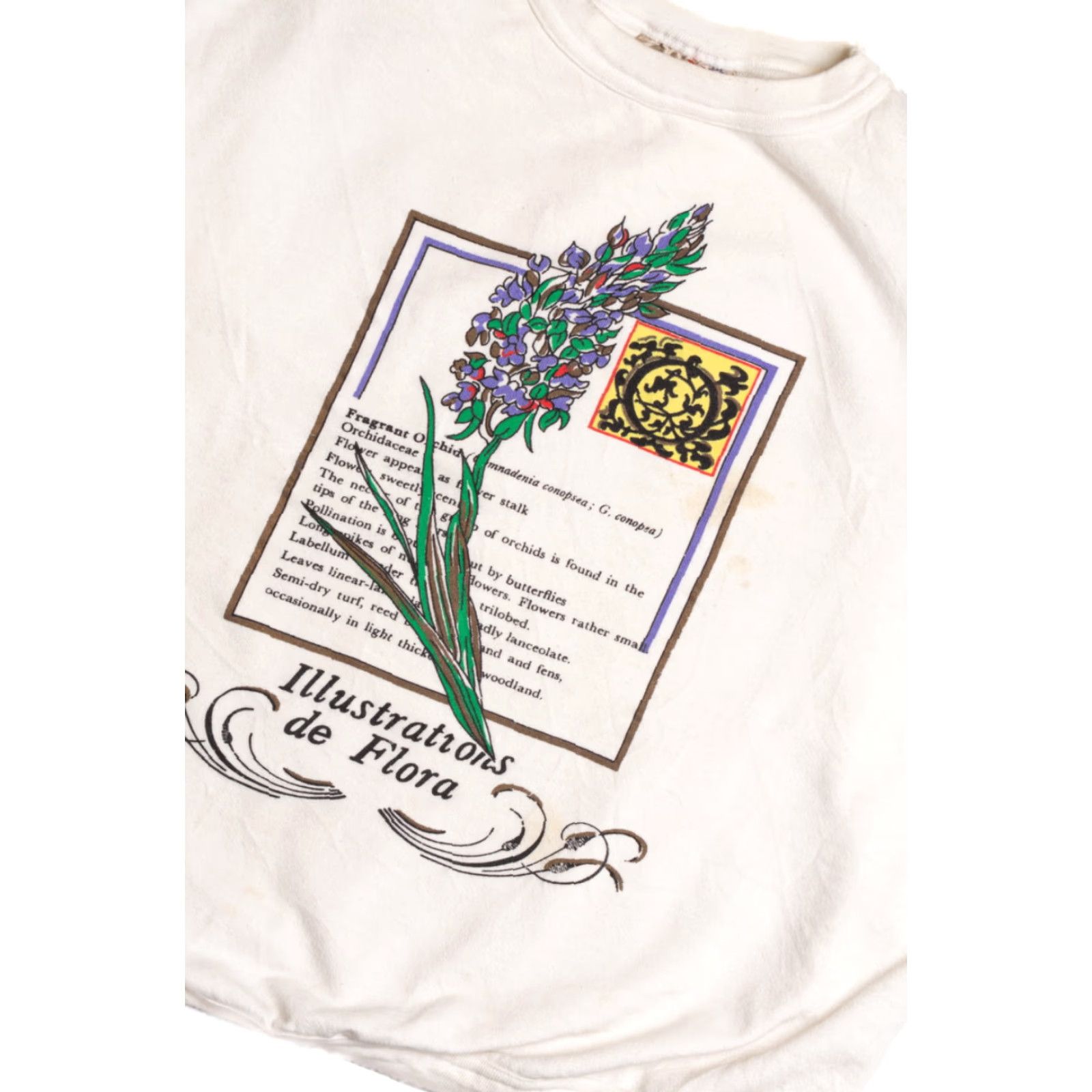Vintage VINTAGE Flora sweatshirt White Small Untitled Illustration de Flora Sweatshirt Unisex Adults Crewneck Size US S / EU 44-46 / 1 - 2 Thumbnail