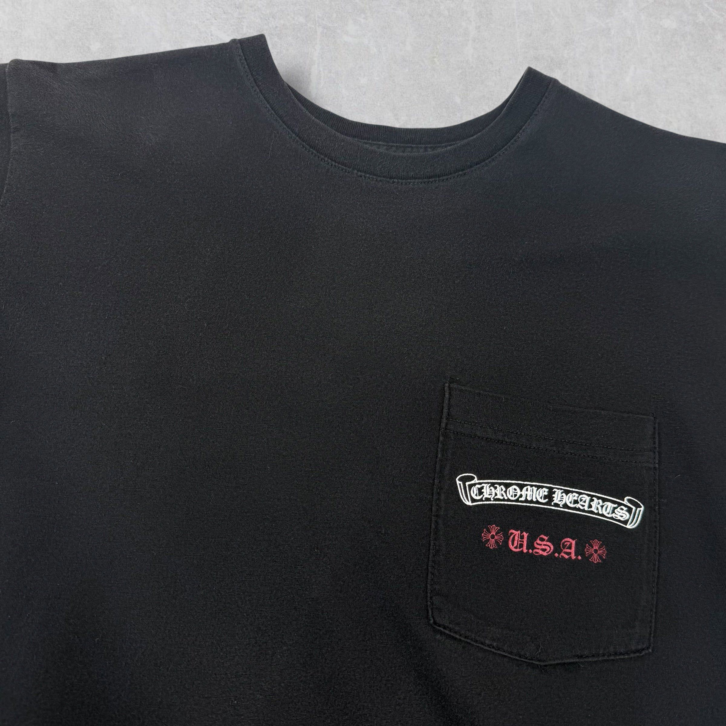 Chrome Hearts Chrome Hearts American Flag Tee Black M Size US M / EU 48-50 / 2 - 4 Thumbnail