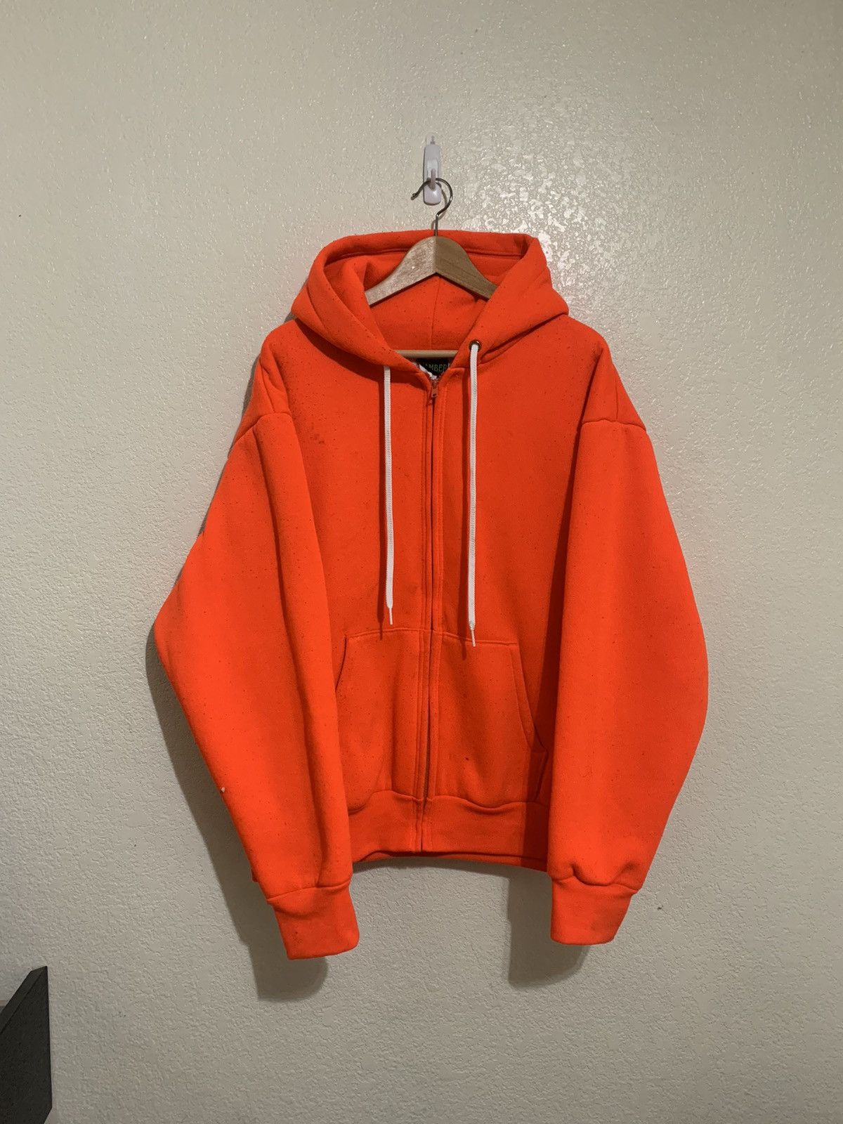 image of Camber Made In Usa! Orange Thermal Lined Zipped Hoodie, Men's (Size 2XL)