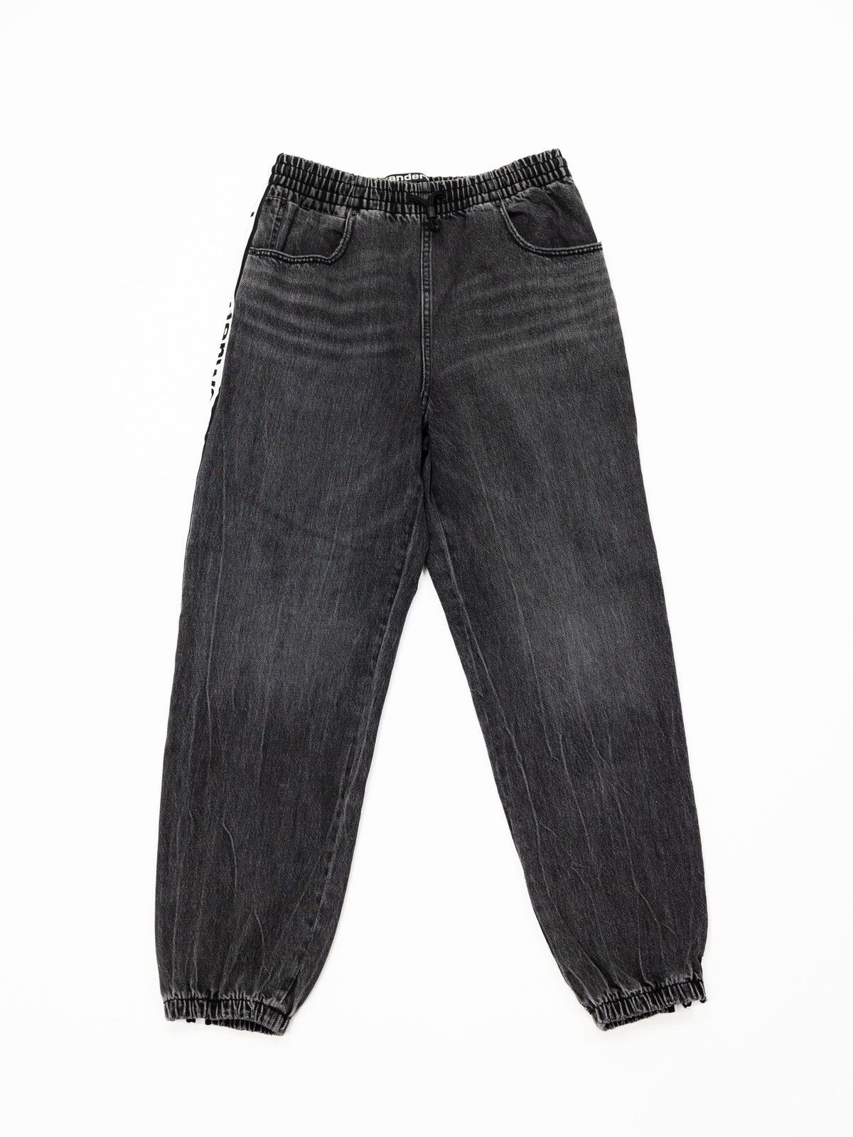 image of Alexander Wang Cuffed Denim in Grey, Men's (Size 30)