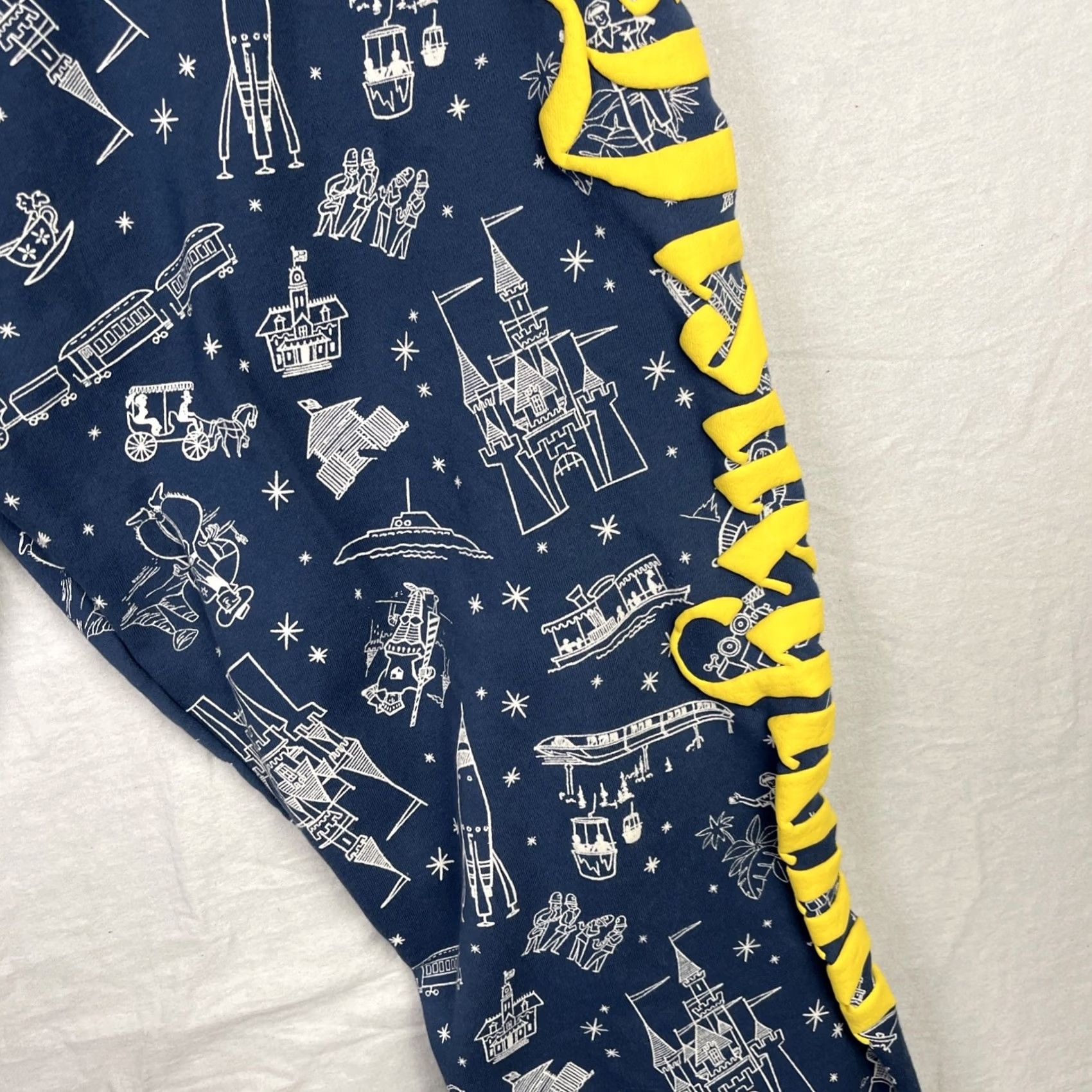 Disney Disney Sweatpants Mens 3XL Blue Mickey Mouse Tapered Pants Disneyland Resort Sweatpants Size US 39 - 5 Thumbnail