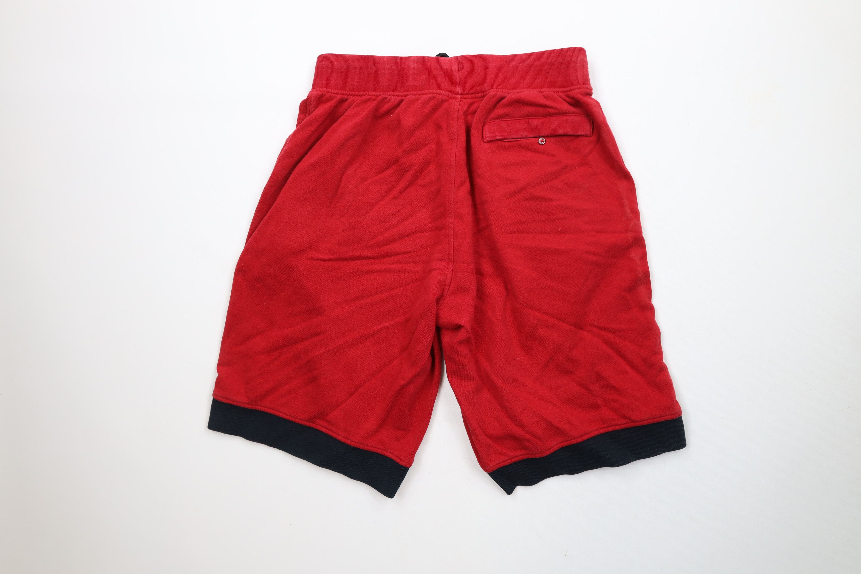 Nike × Vintage Vintage Nike Air Jordan French Terry Sweatpants Shorts Red Size US 32 / EU 48 - 9 Thumbnail