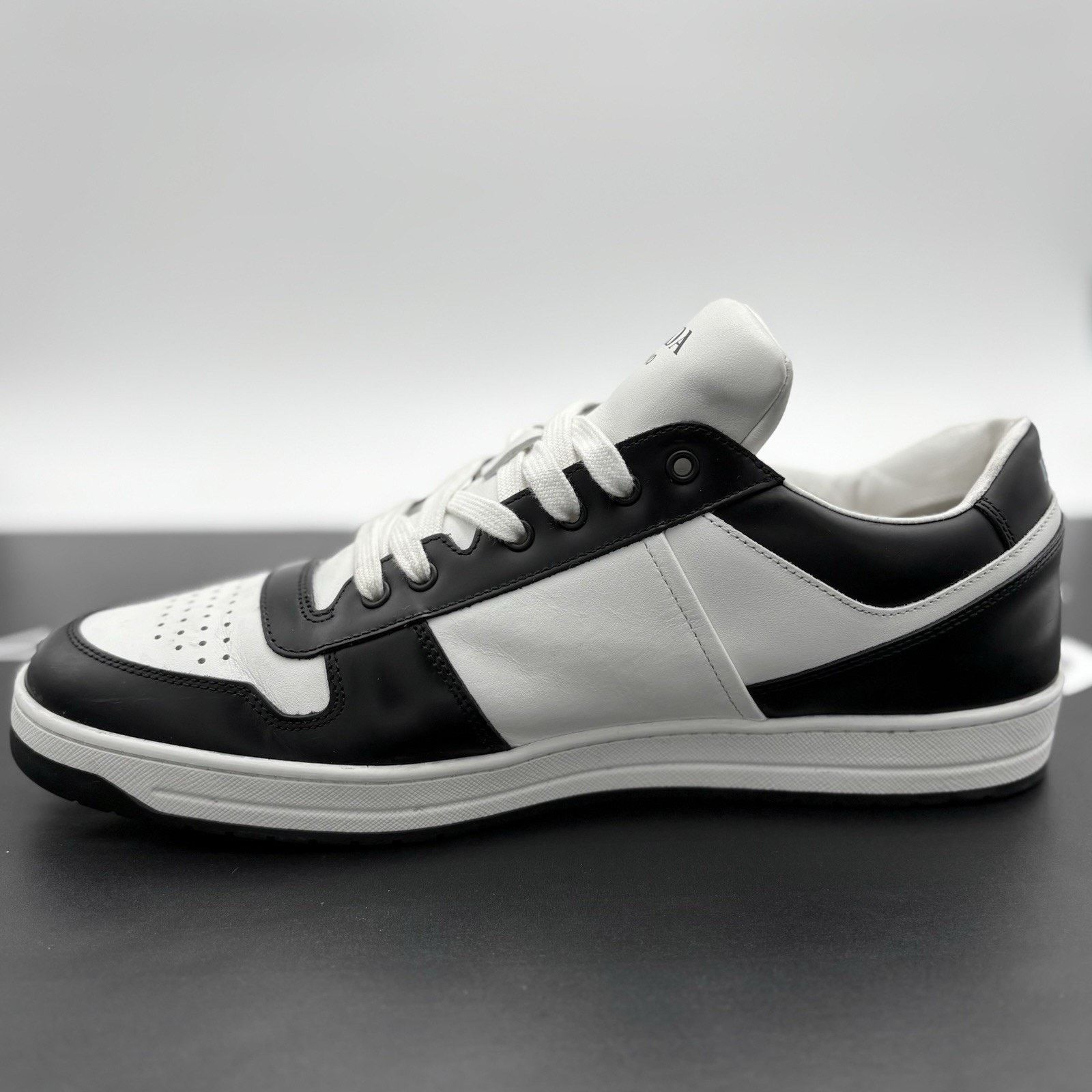 Prada Prada Downtown Low Leather ' Black White ' | SUPER CLEAN! Size US 12 / EU 45 - 4 Thumbnail