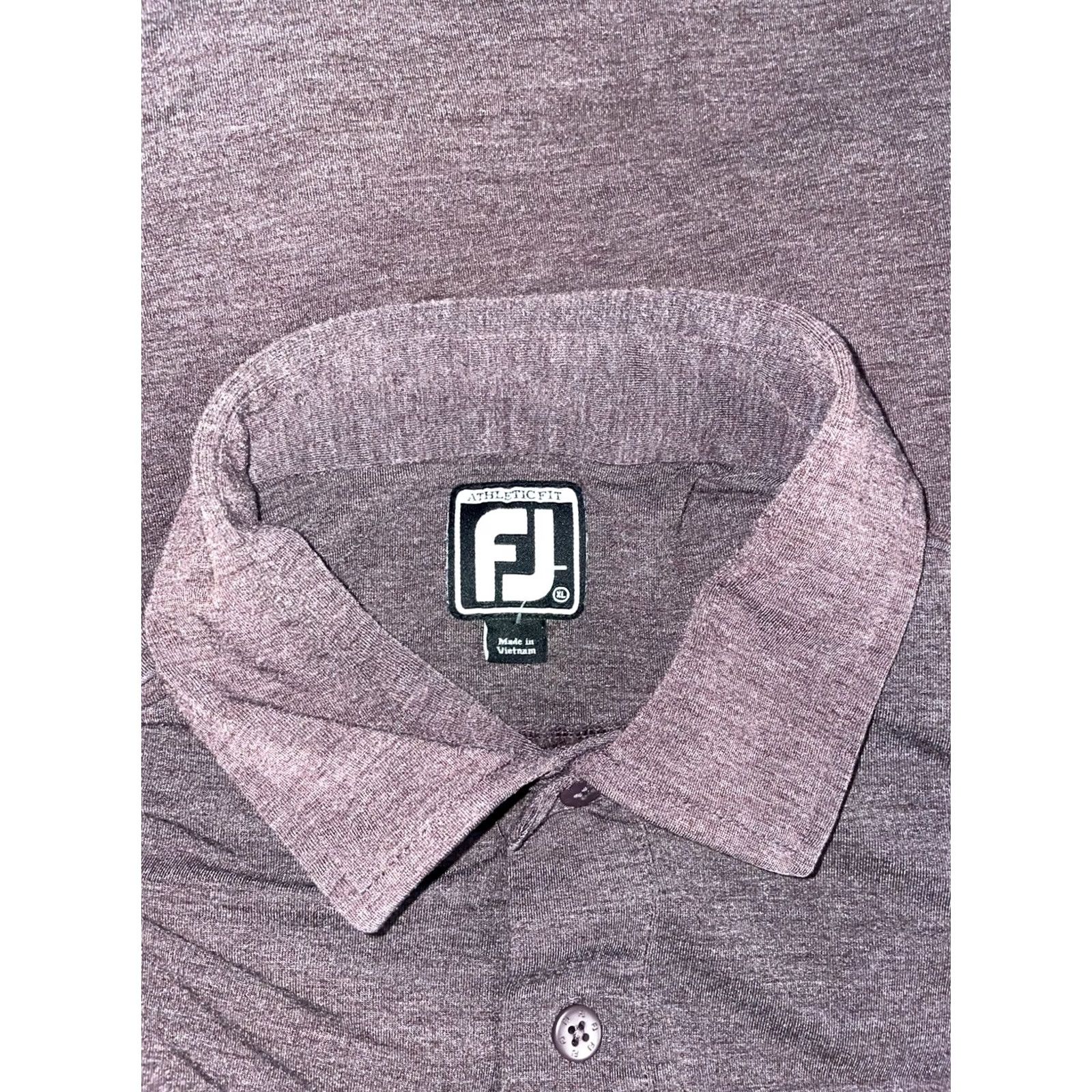 Footjoy FootJoy Polo Golf Purple Athletic Fit Mens XL Polo Size US XL / EU 56 / 4 - 7 Thumbnail